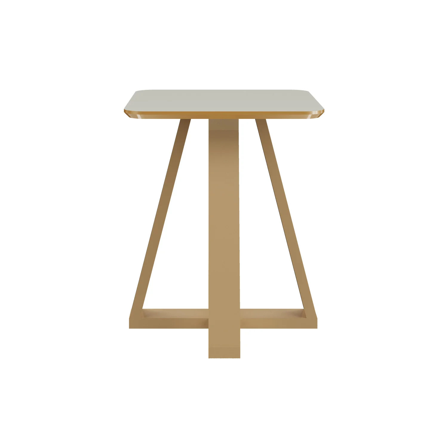 Mesa Auxiliar Andy 55X45 Off White, Champaña
