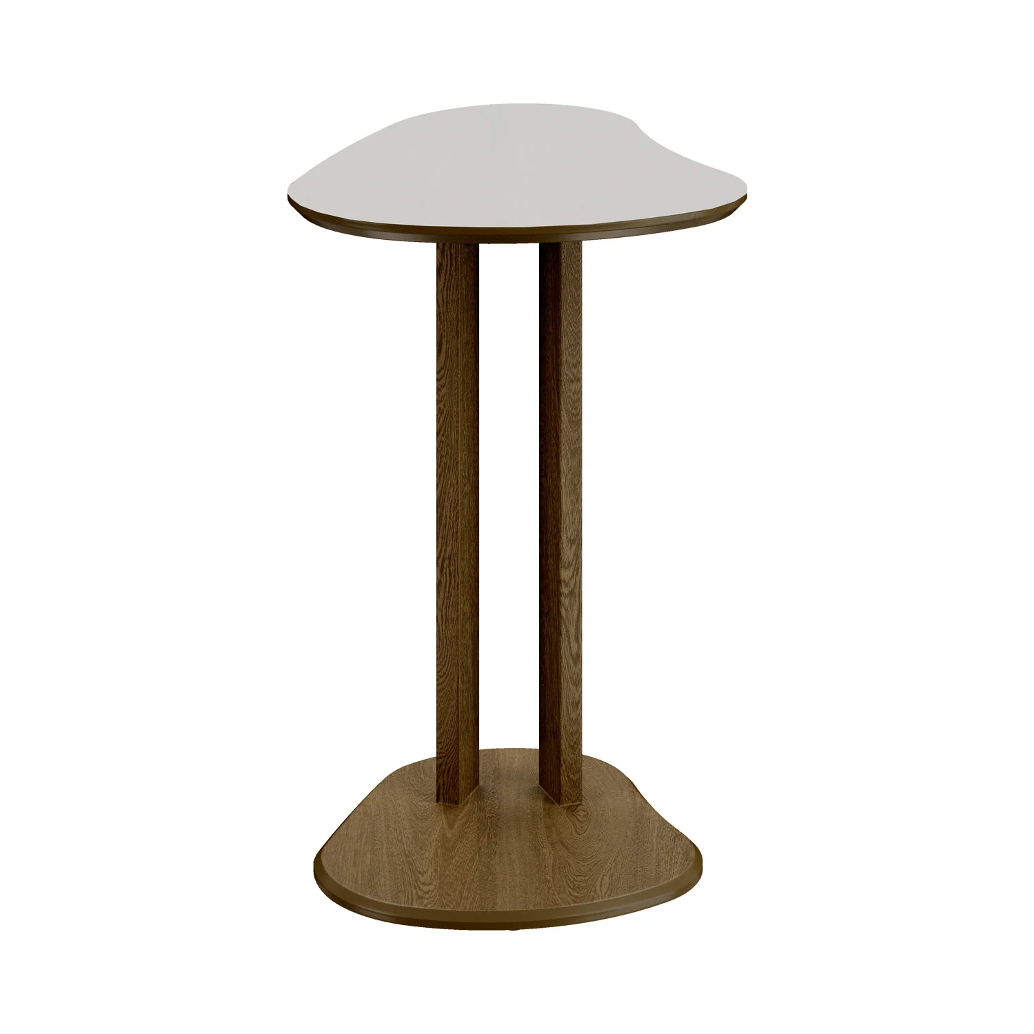 Mesa Auxiliar Ibis 70X60X45 Off White, Natural