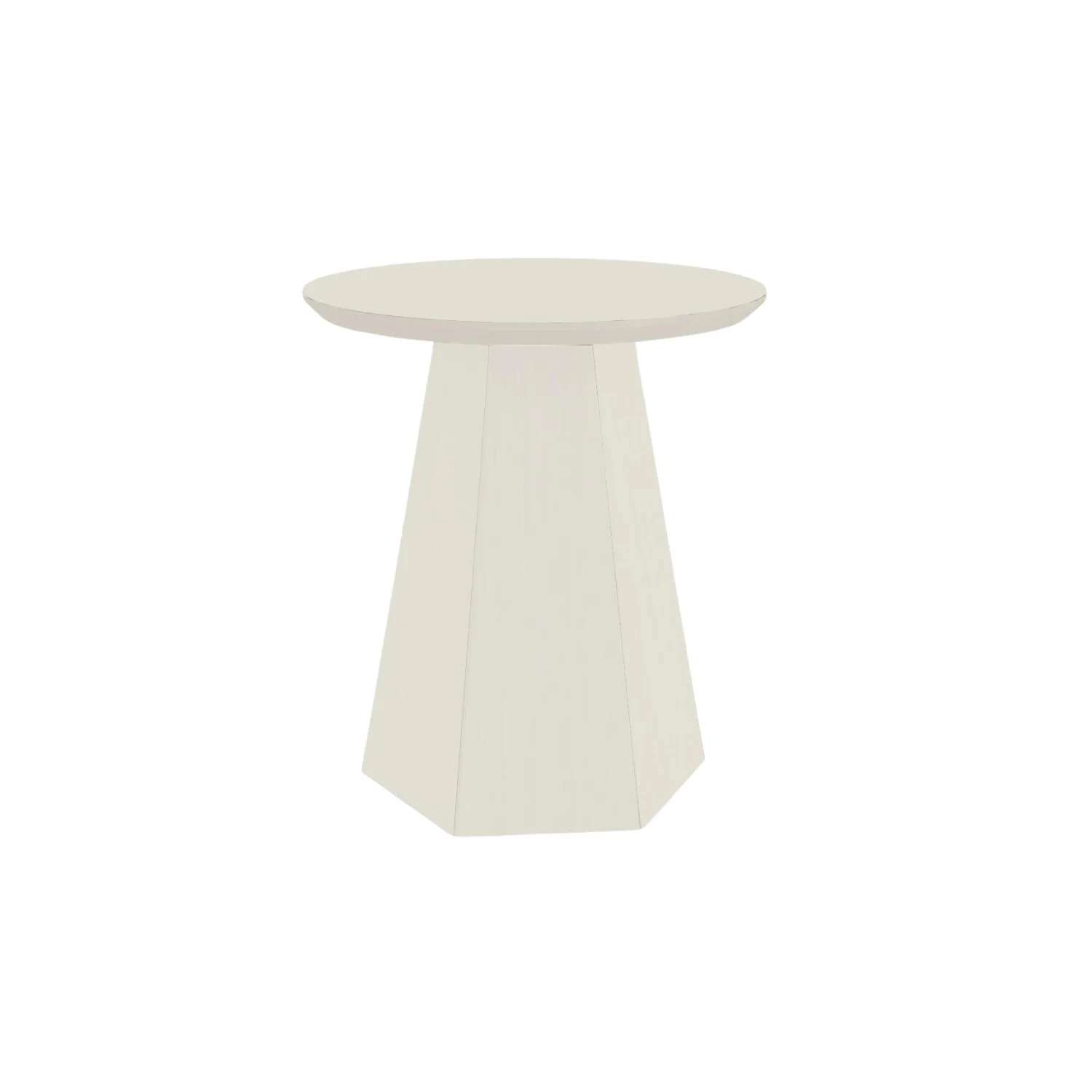 Mesa Auxiliar Madeira 50X55 Cm Off White