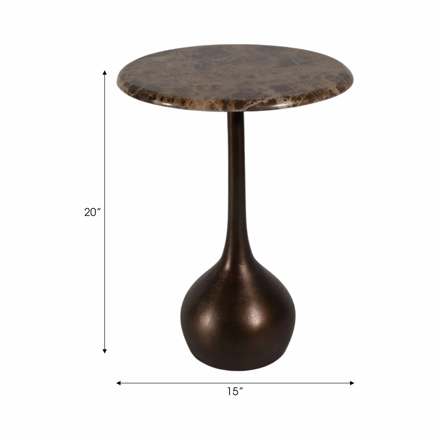 Mesa Auxiliar Olive Café Marmol 50X38 Lv25 - Image 6