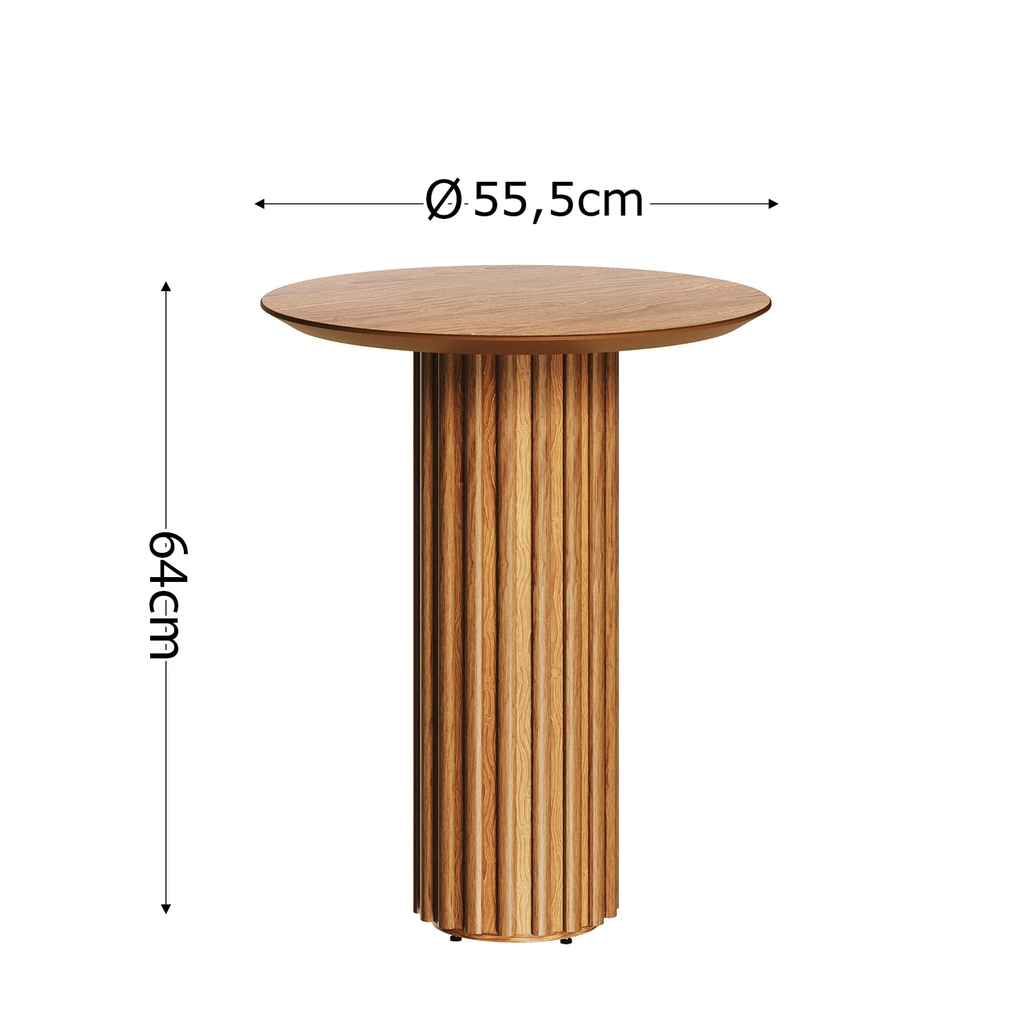 Mesa Auxiliar Vera Natural  55X64X55 - Image 3