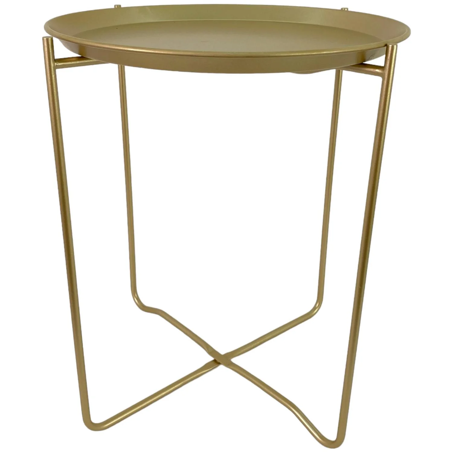 Mesa Auxiliar Yoko 38X48Cm Gold F241