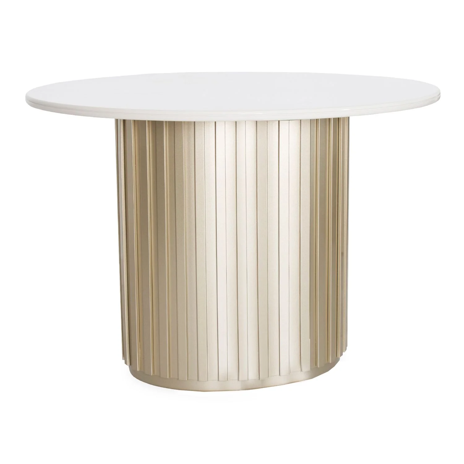 Mesa Comedor 4 Puestos Firence Champaña, Off White