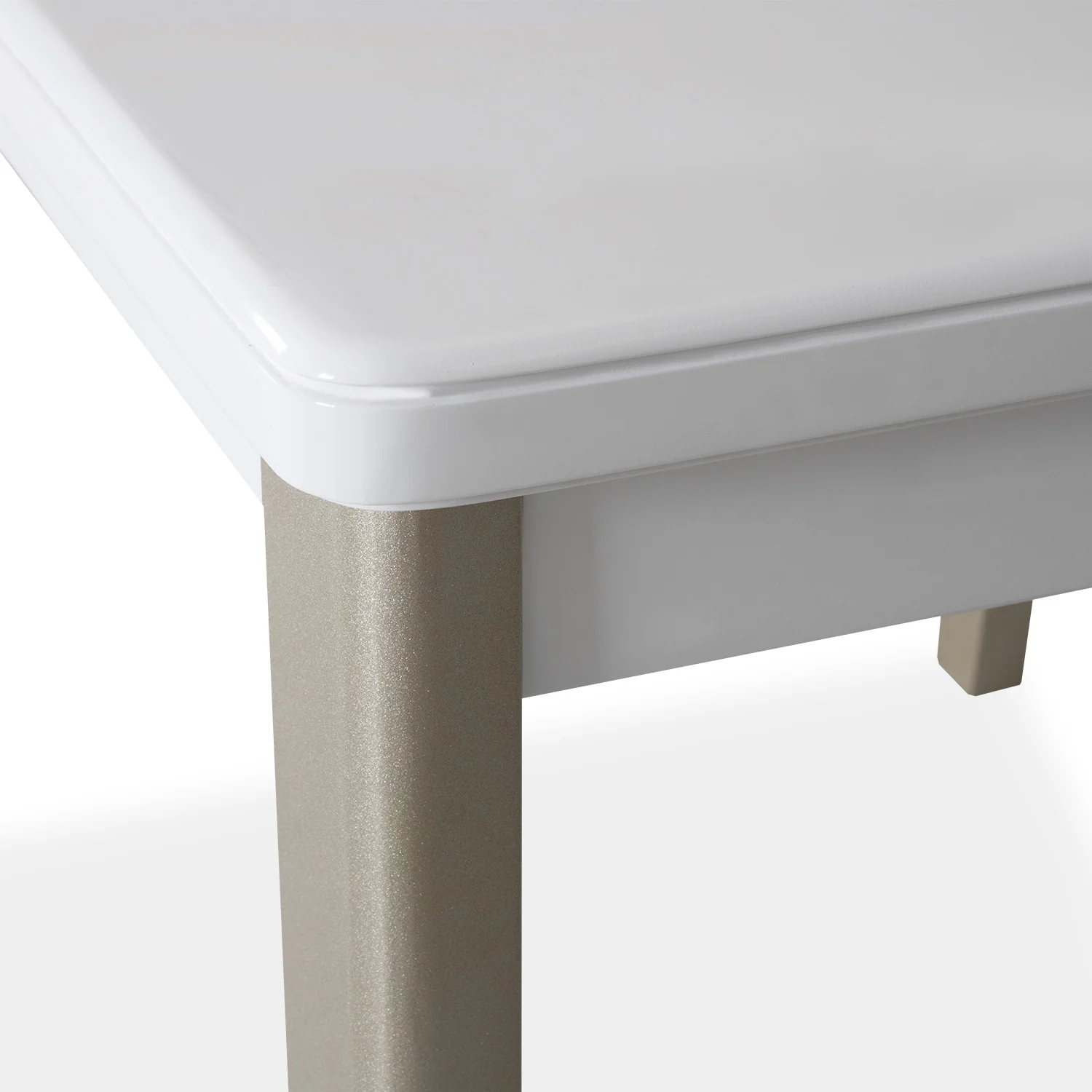 Mesa Comedor 4 Puestos Line Blanco Perla, Champaña - Image 3