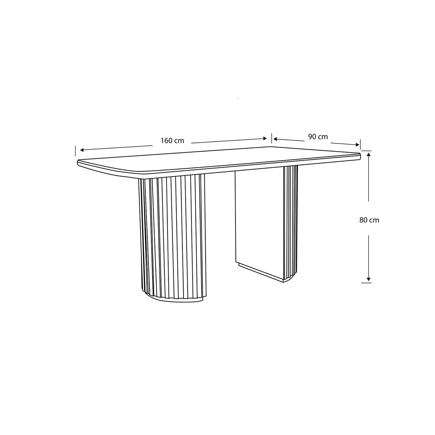Mesa Comedor 6 Puestos Firence Champaña BPV - Image 4