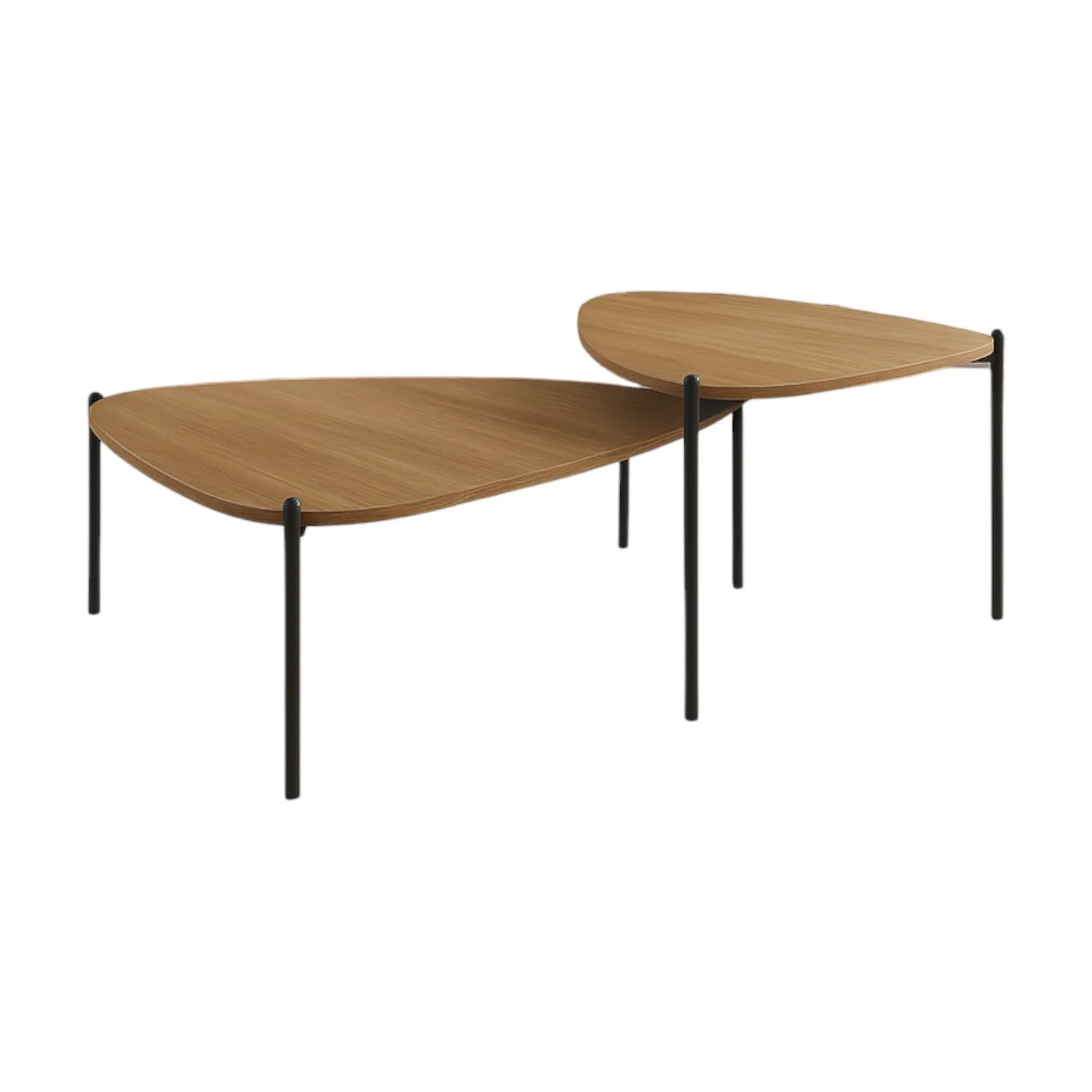 Mesa de Centro Amira 58X38X54 Natural, Negro