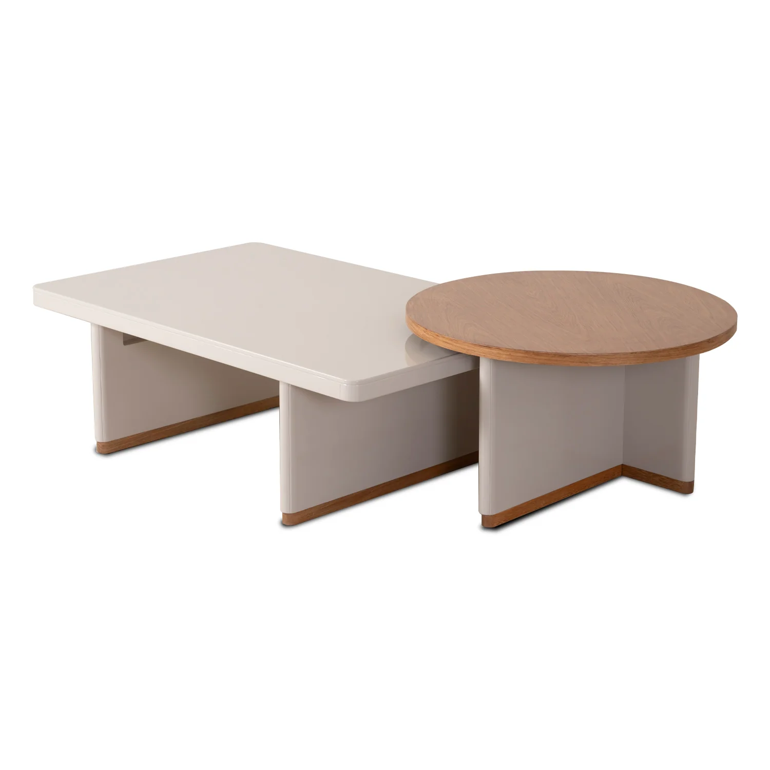 Mesa De Centro Bonn Beige, Natural Circular Premium - Image 3