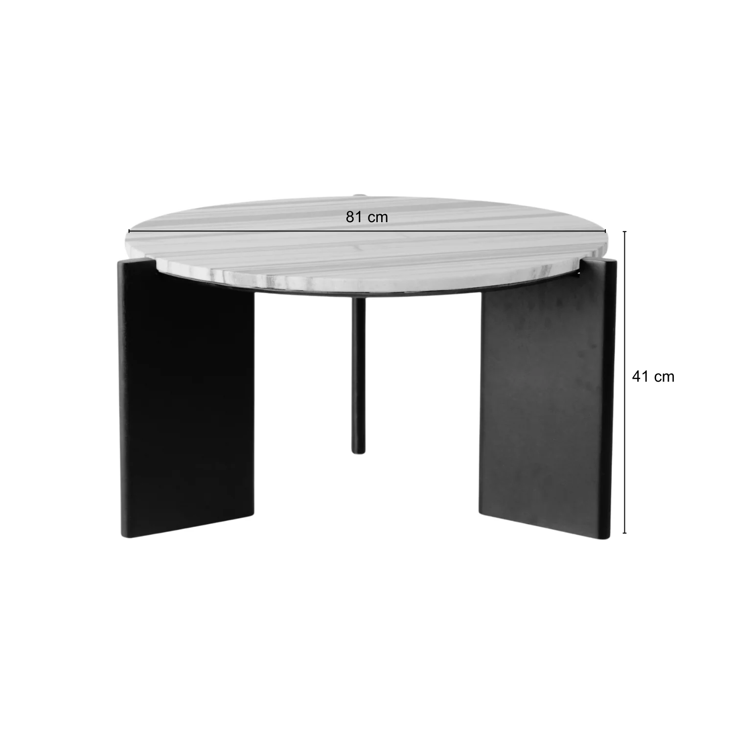 Mesa De Centro Candy Negro, Marmol 43X81 Lv25 - Image 3