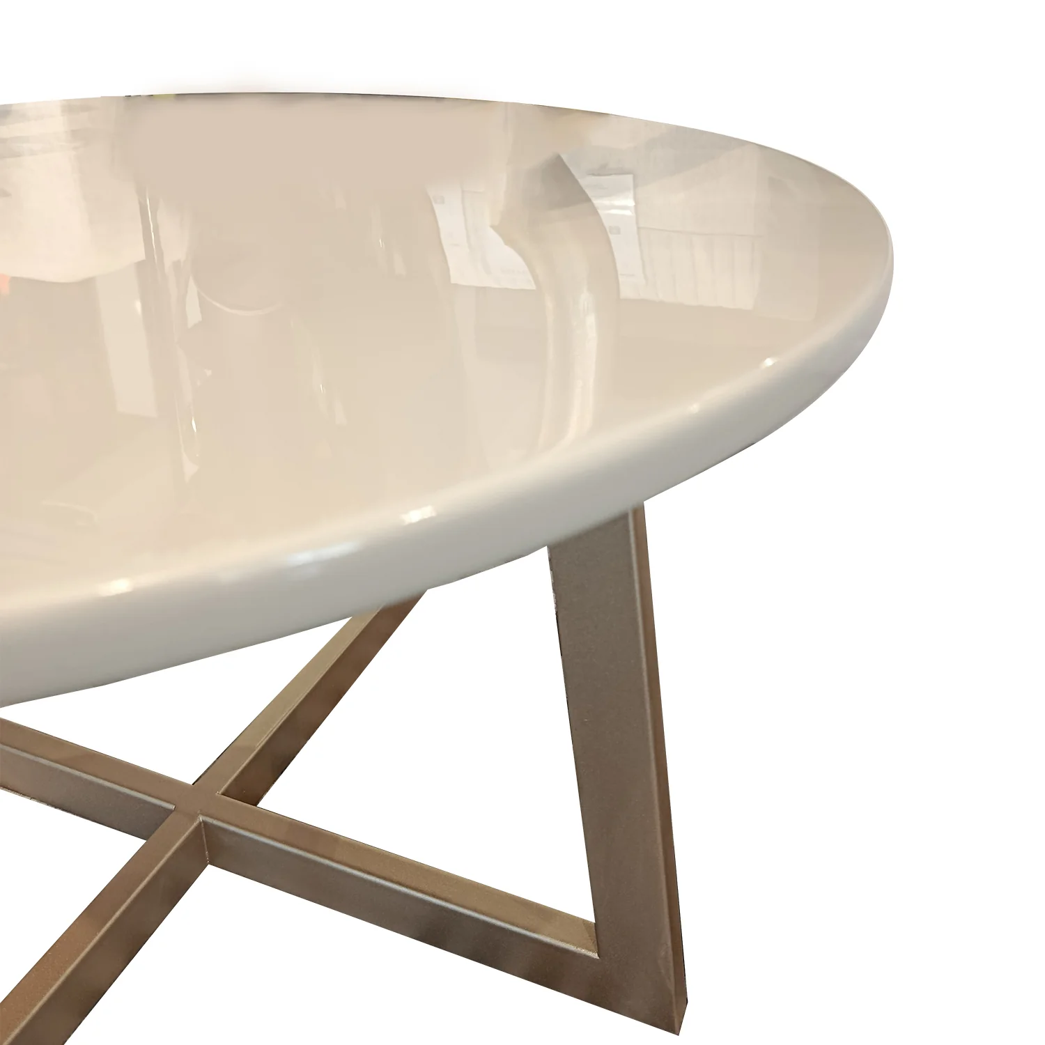 Mesa De Centro Jansen Champaña, Taupe Brillante - Image 3