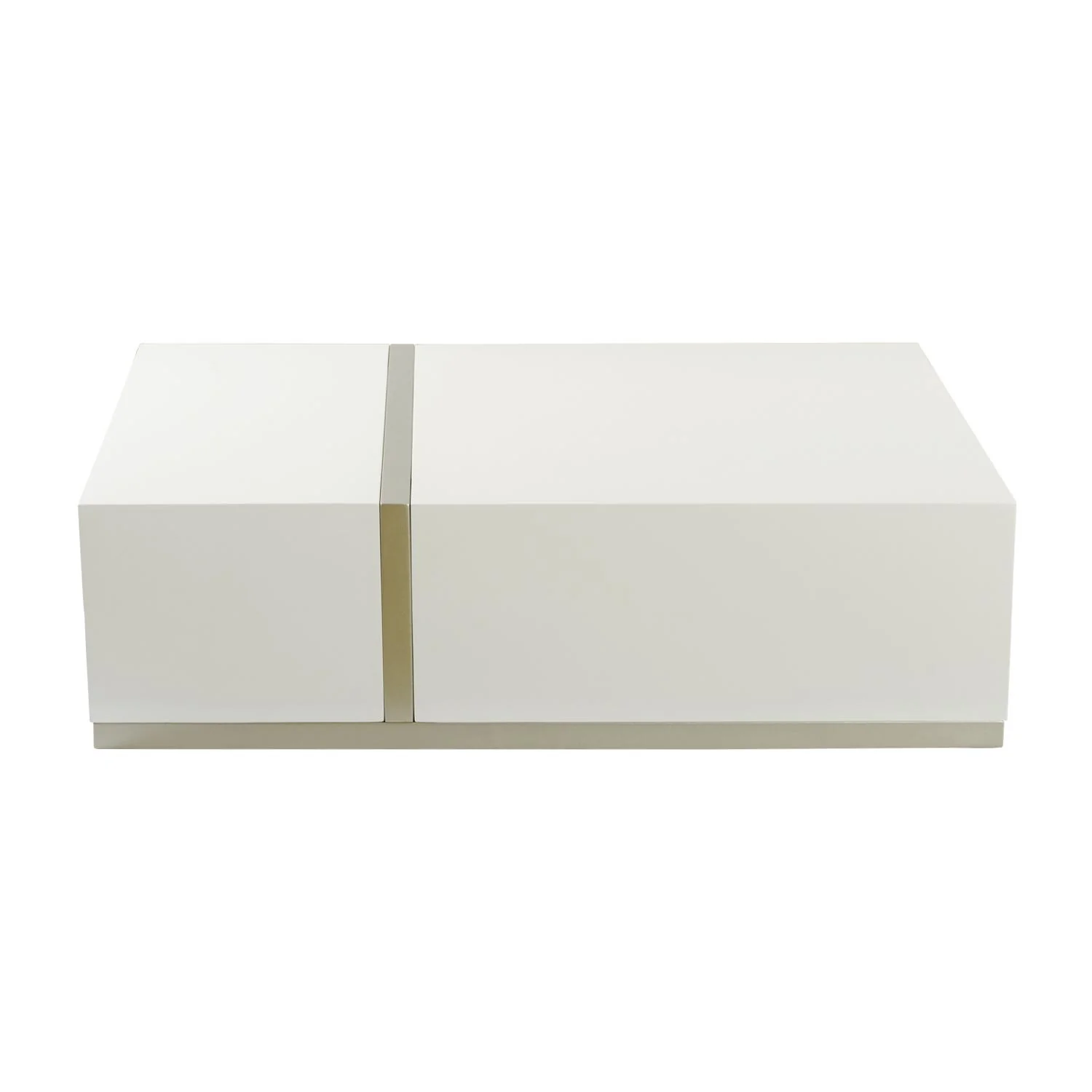 Mesa De Centro Lizzi  Blanco Perla, Champaña - Image 2
