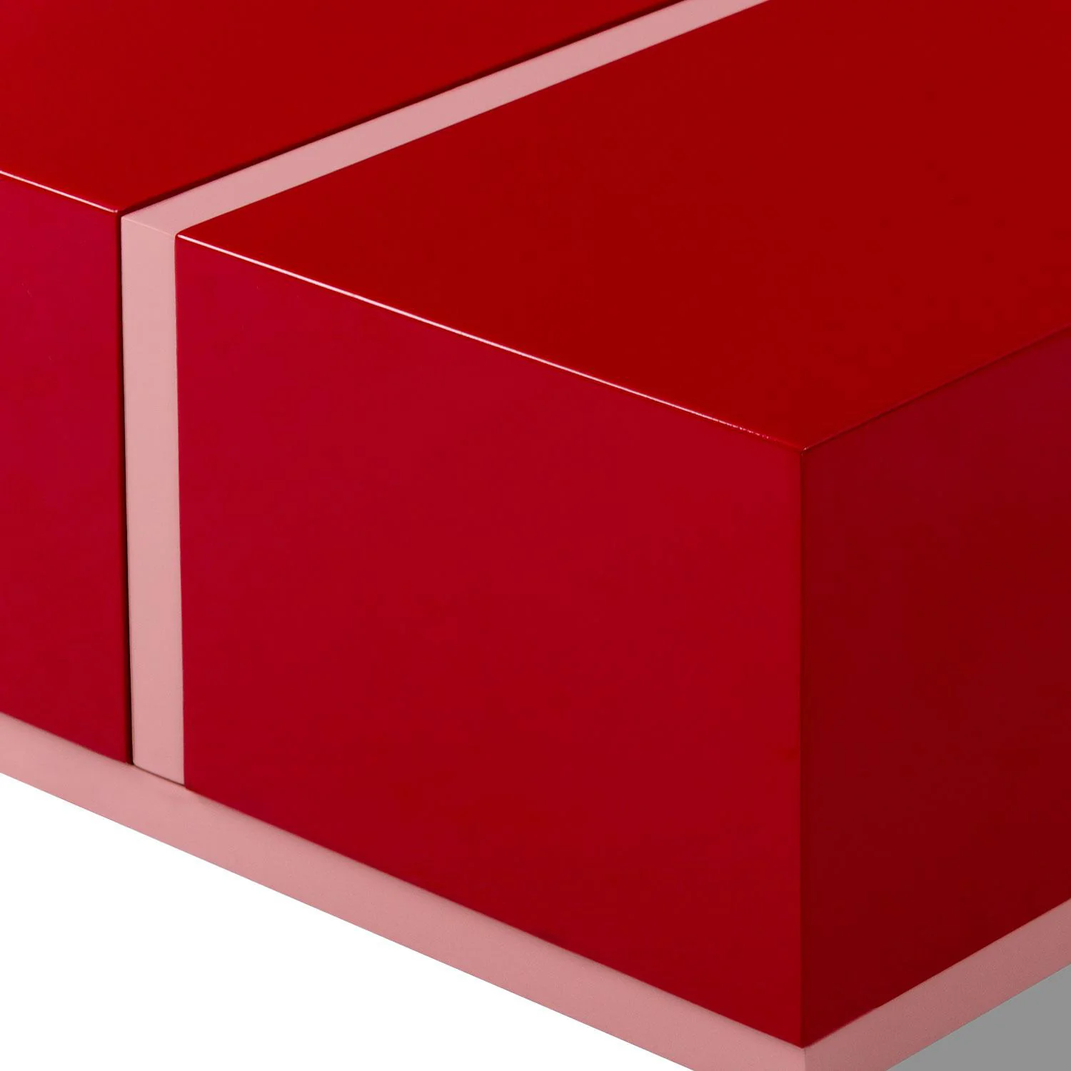 Mesa De Centro Lizzi Roja,Rosa. - Image 3