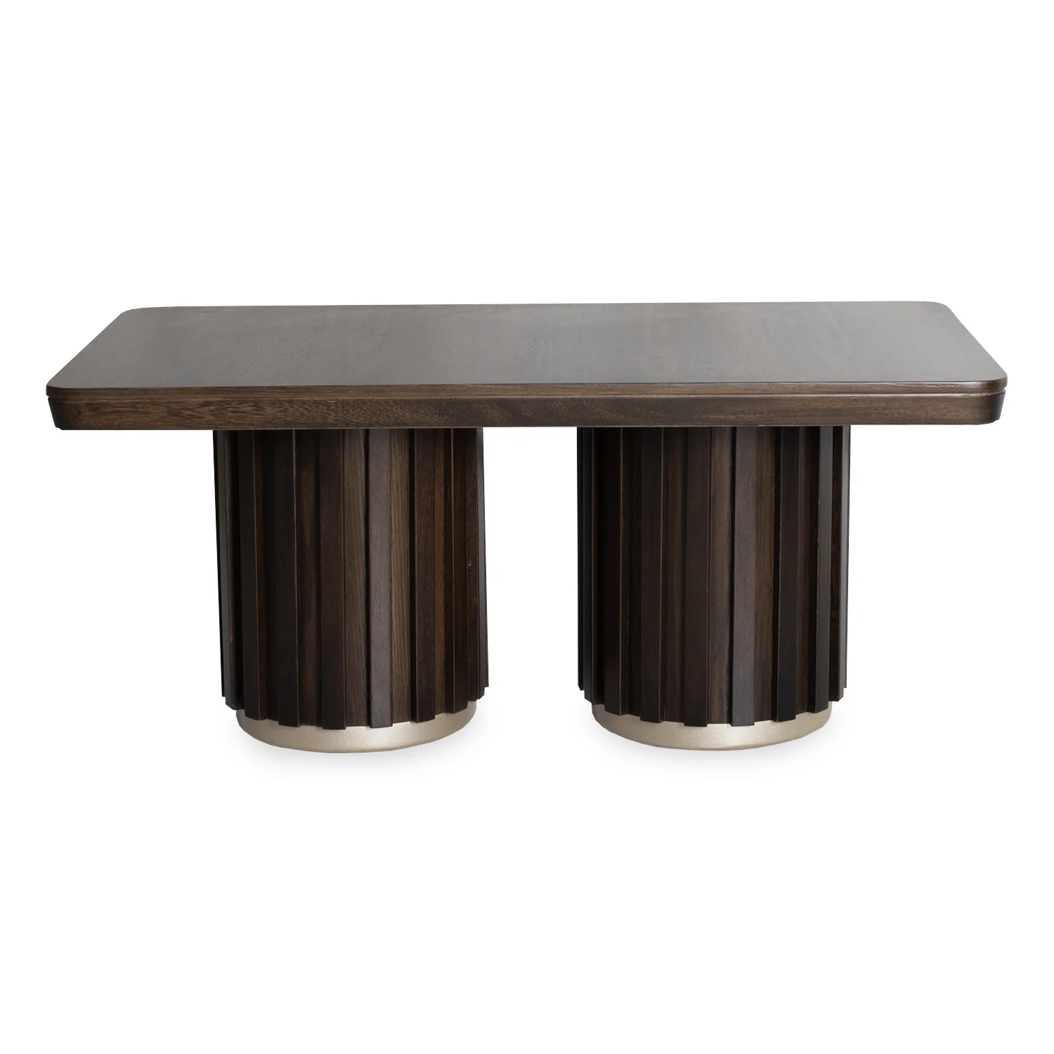Mesa De Centro Nicole Natural Oscuro, Champaña - Image 2