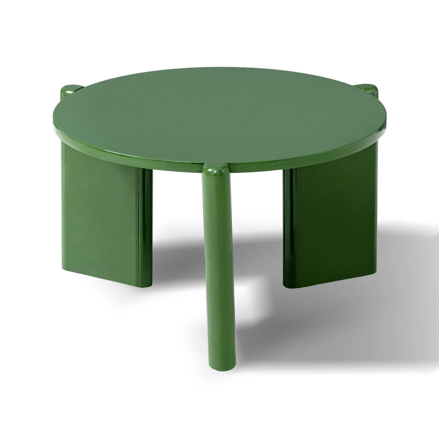 Mesa De Centro Oklam Redonda 60 Redonda Verde.