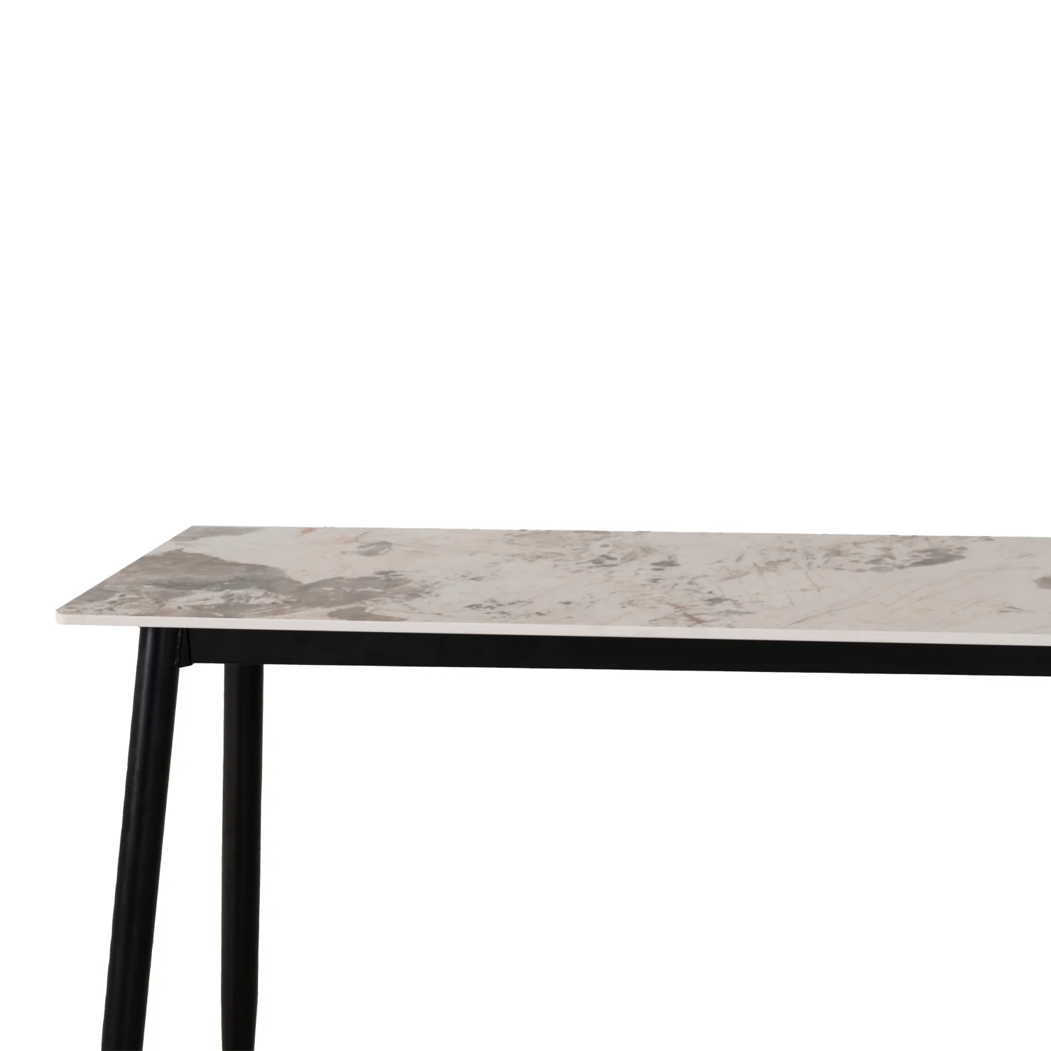 Mesa De Centro Quina Negro, Vidrio Marmol - Image 3