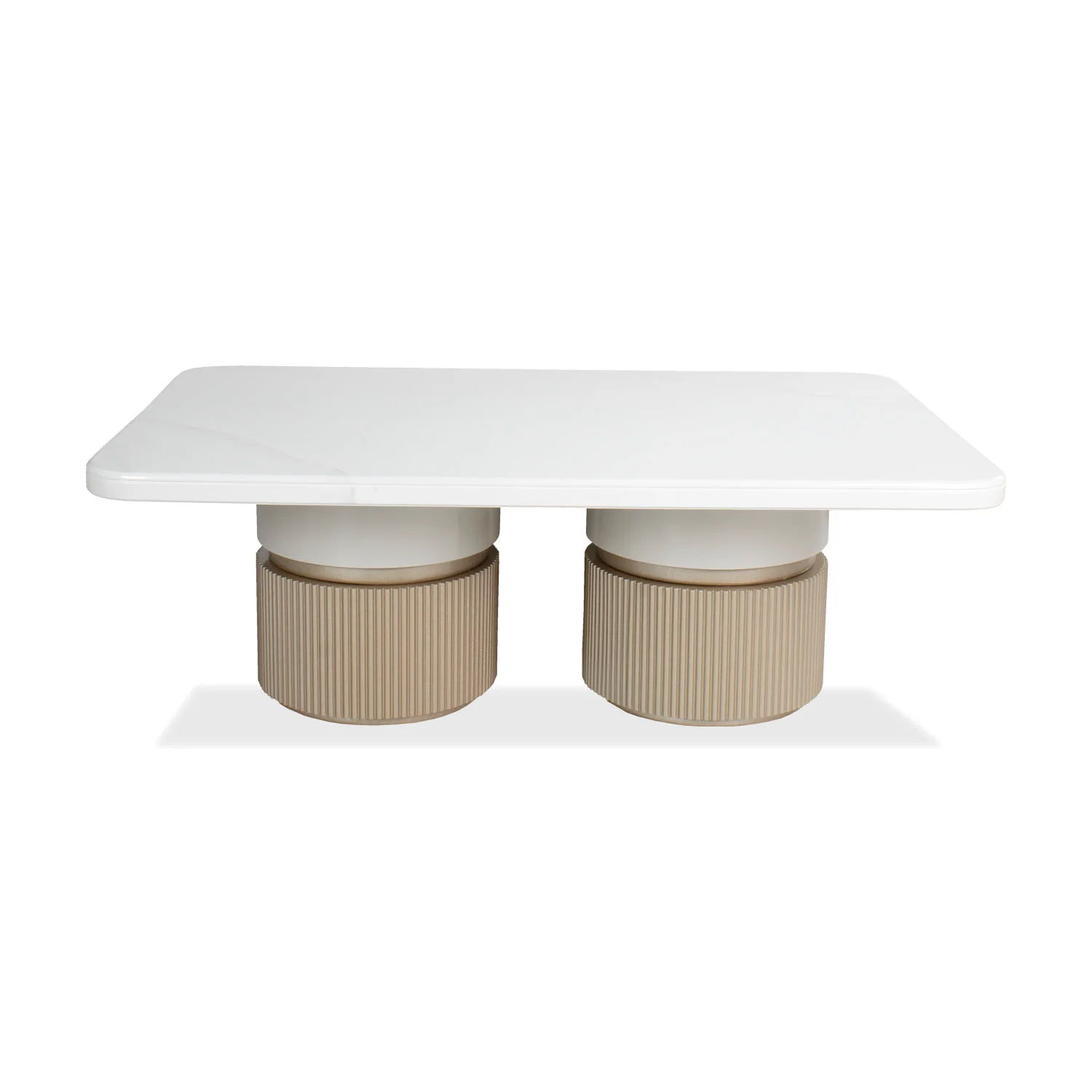 Mesa De Centro Toscana Marmolizada, Champaña 120X80