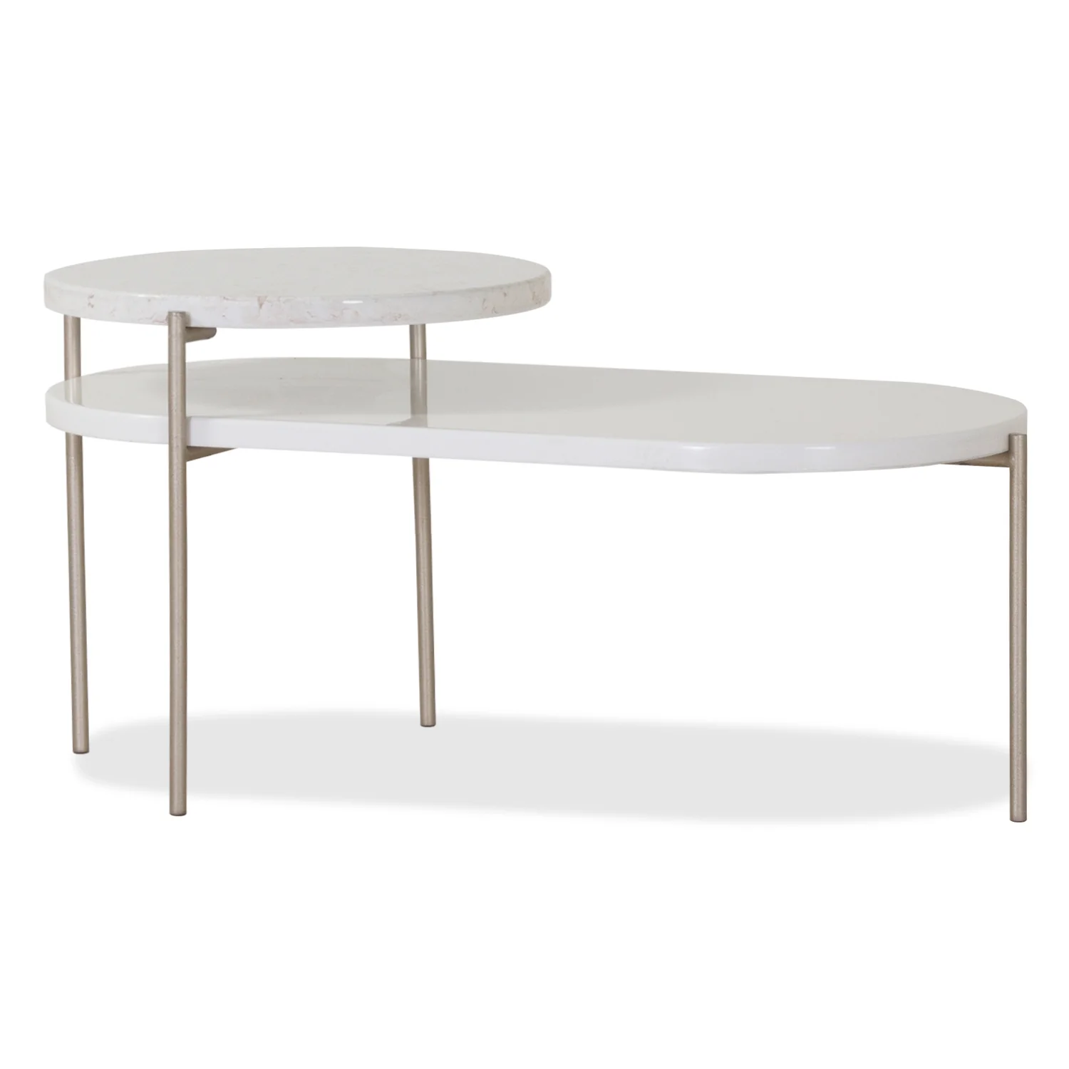 Mesa De Centro Venus Champaña, Marmol Beige - Image 3