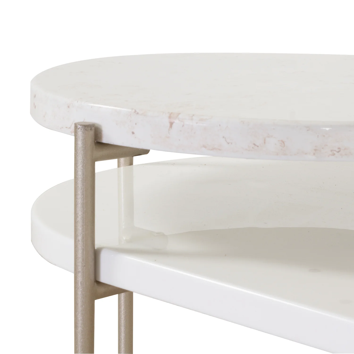 Mesa De Centro Venus Champaña, Marmol Beige - Image 4