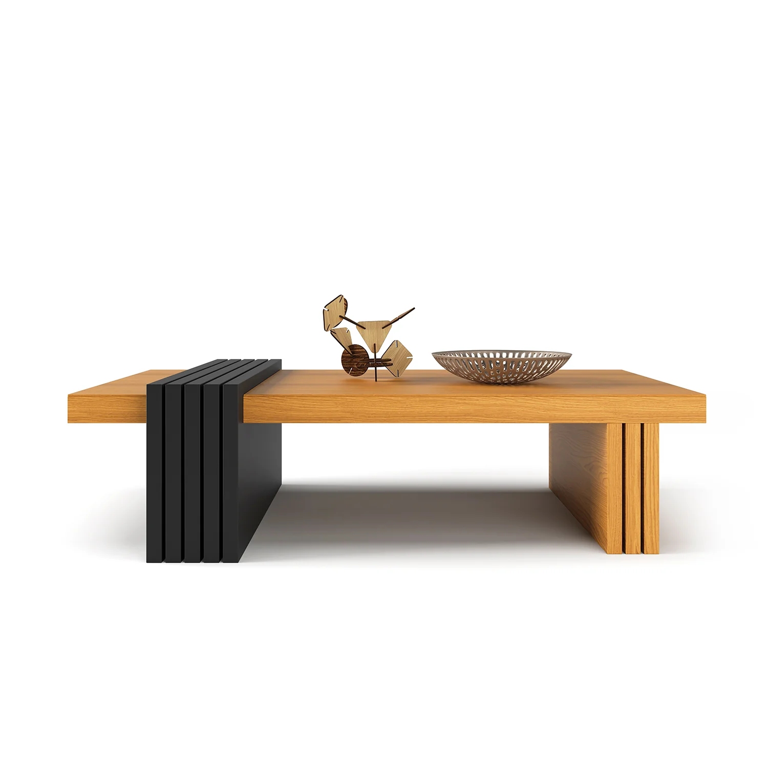 Mesa De Centro Vero 107X33X60 Natural, Negro - Image 3