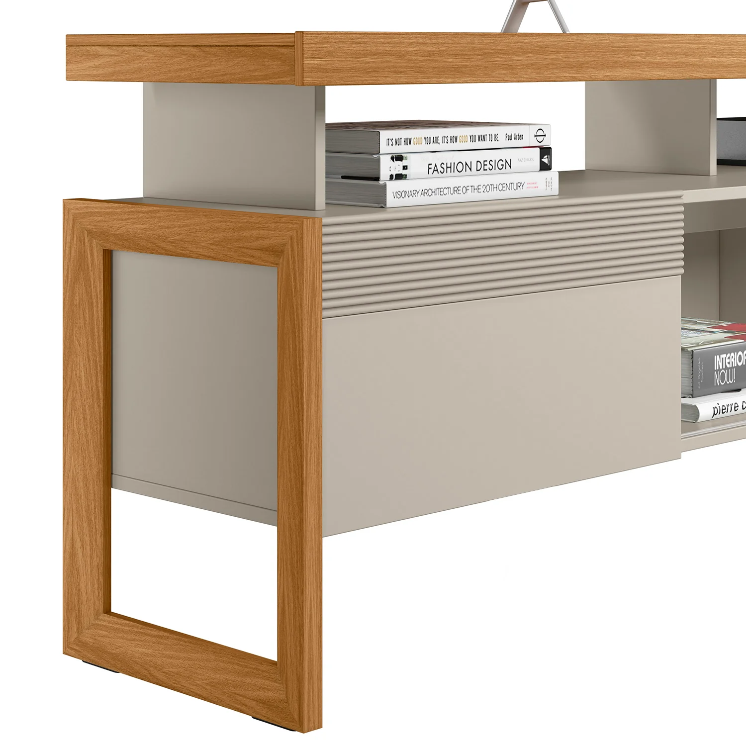 Mesa De Tv Adan Natural, Off White 180X66 - Image 4
