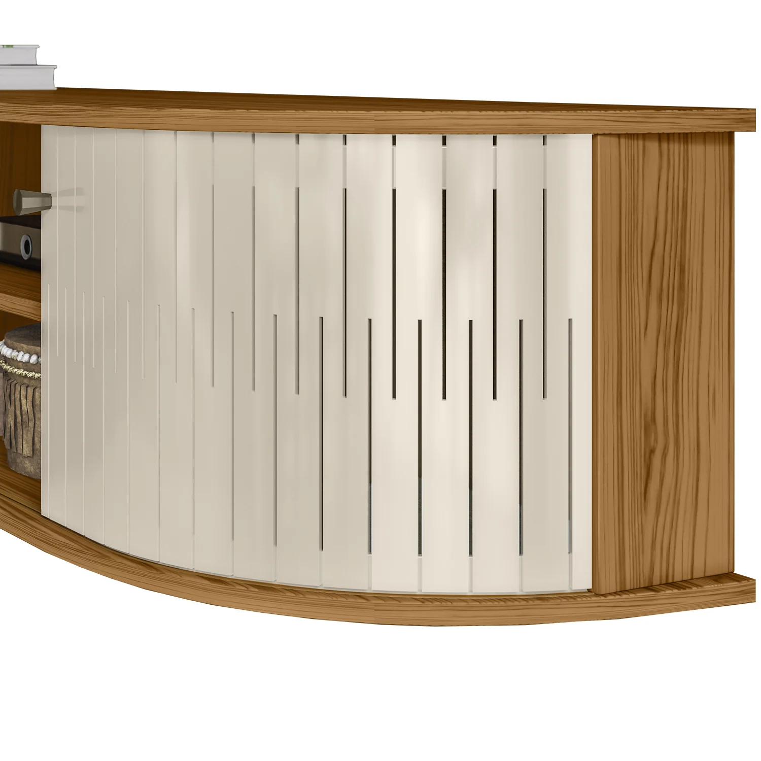 Mueble Tv Flotante Porto 136 Natural, Off White - Image 4
