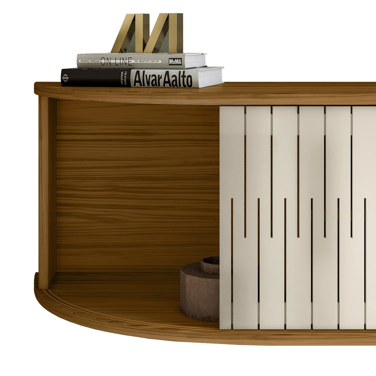 Mueble Tv Flotante Porto 136 Natural, Off White - Image 5
