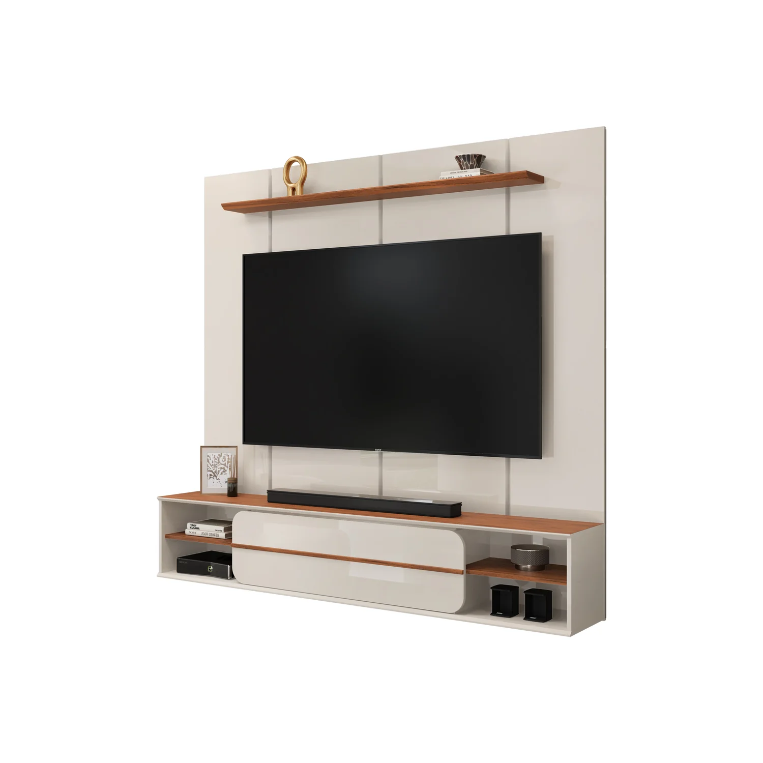 Panel de Tv Alany Off White, Natural 180X169X32 - Image 4