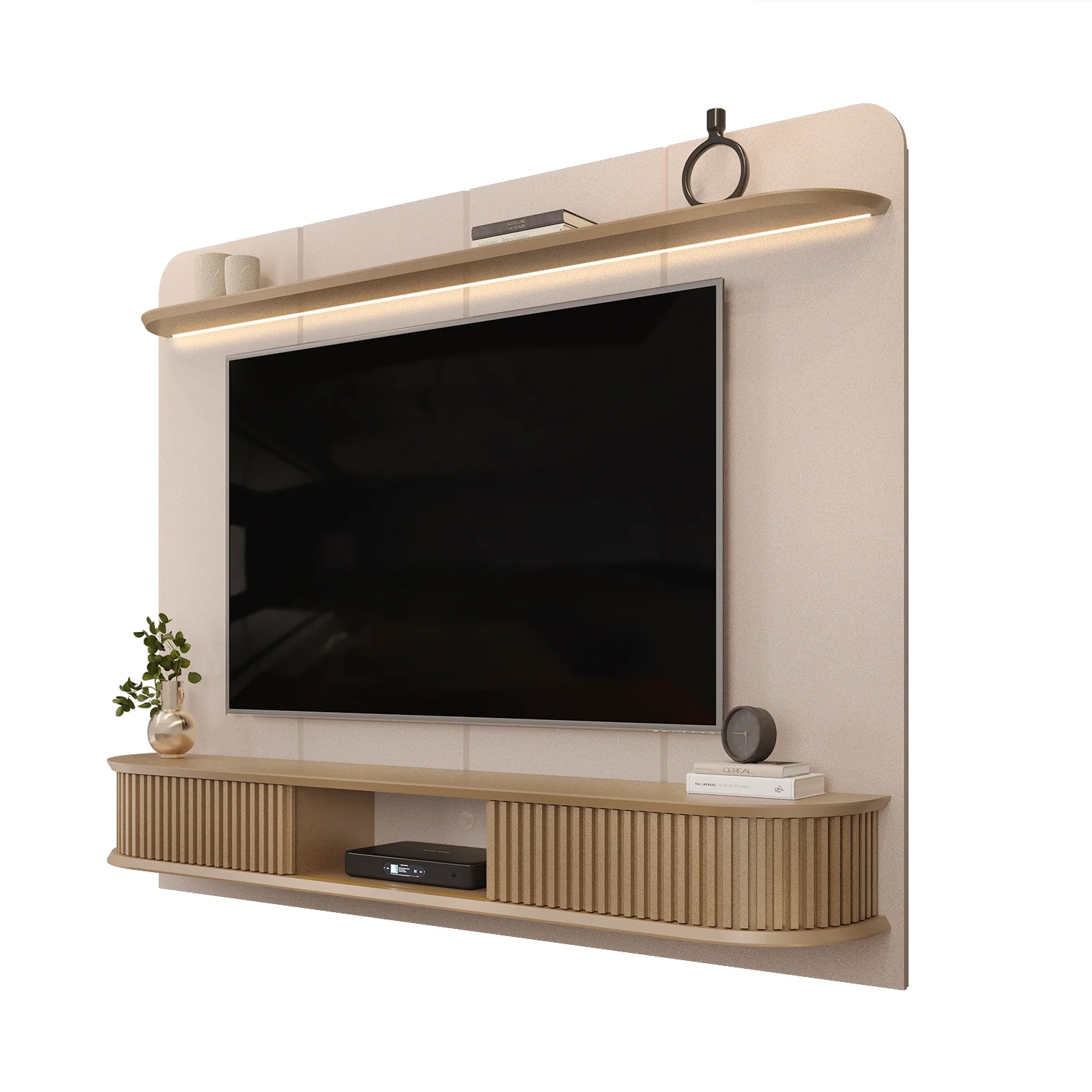 Panel De Tv Cami 215X169X38 Perla Champana - Image 3