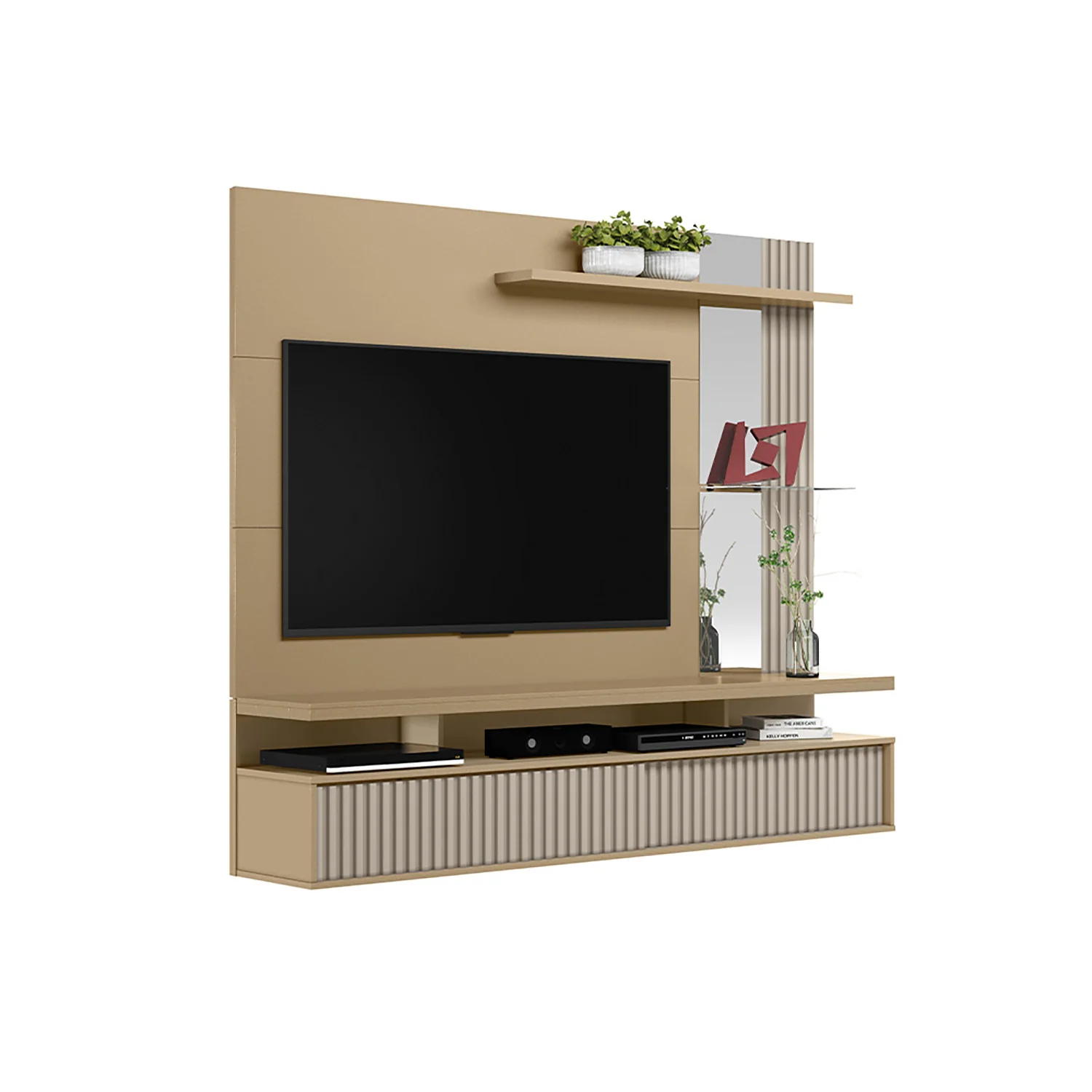 Panel De Tv Denver 182X154X32 Champaña, Off White - Image 3