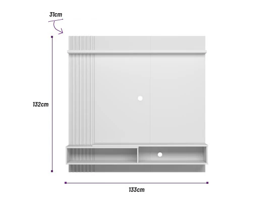 Panel De Tv Pier Off White 133X132X31 - Image 5
