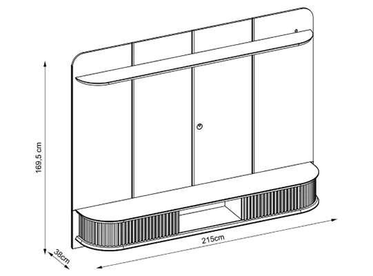 Panel Tv Cami 215X169X38 Natural, Off White - Image 7