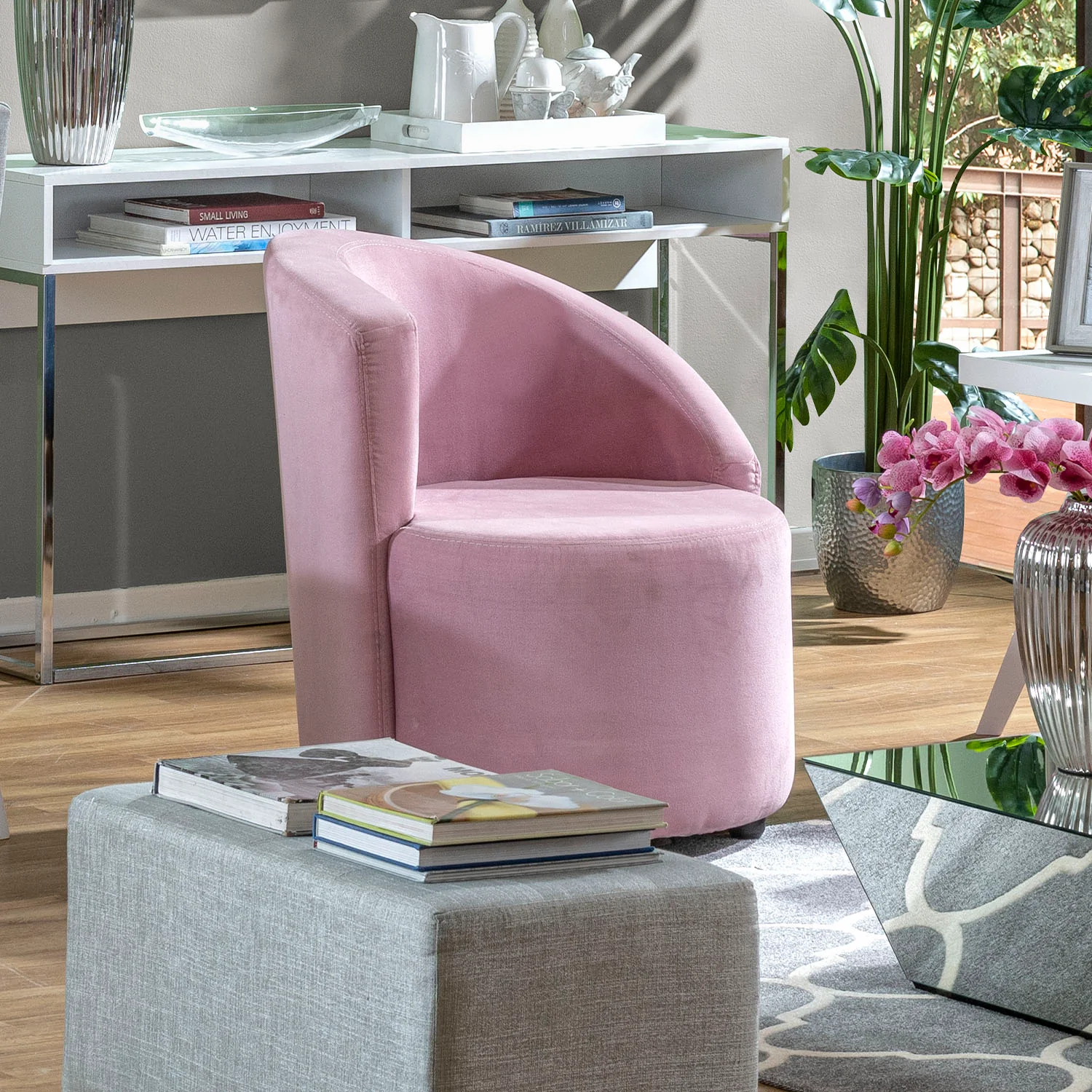 Poltrona Bell Microfibra London Rosa* - Image 2