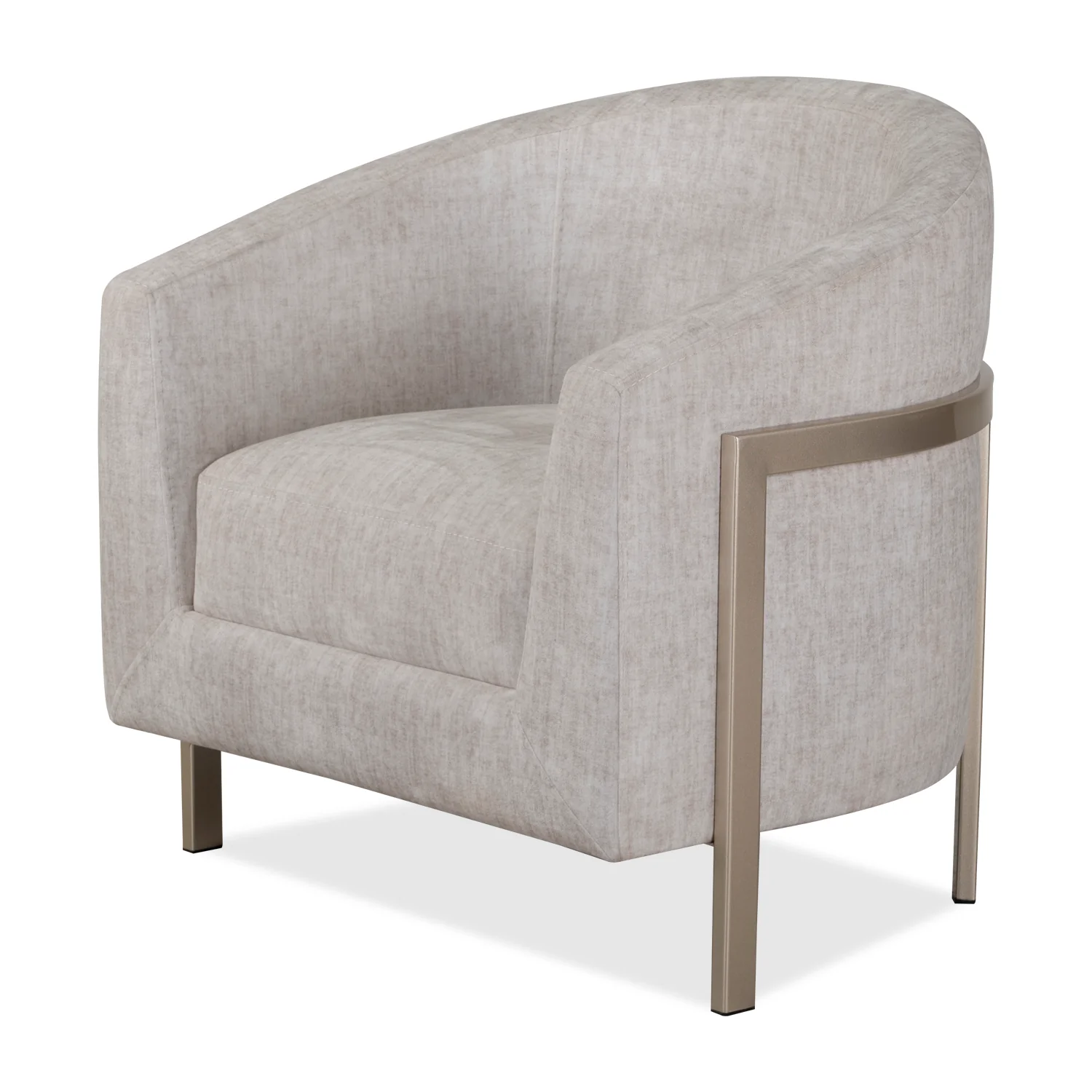 Poltrona Berlín Velvet Atlas Marmol Beige, Champaña
