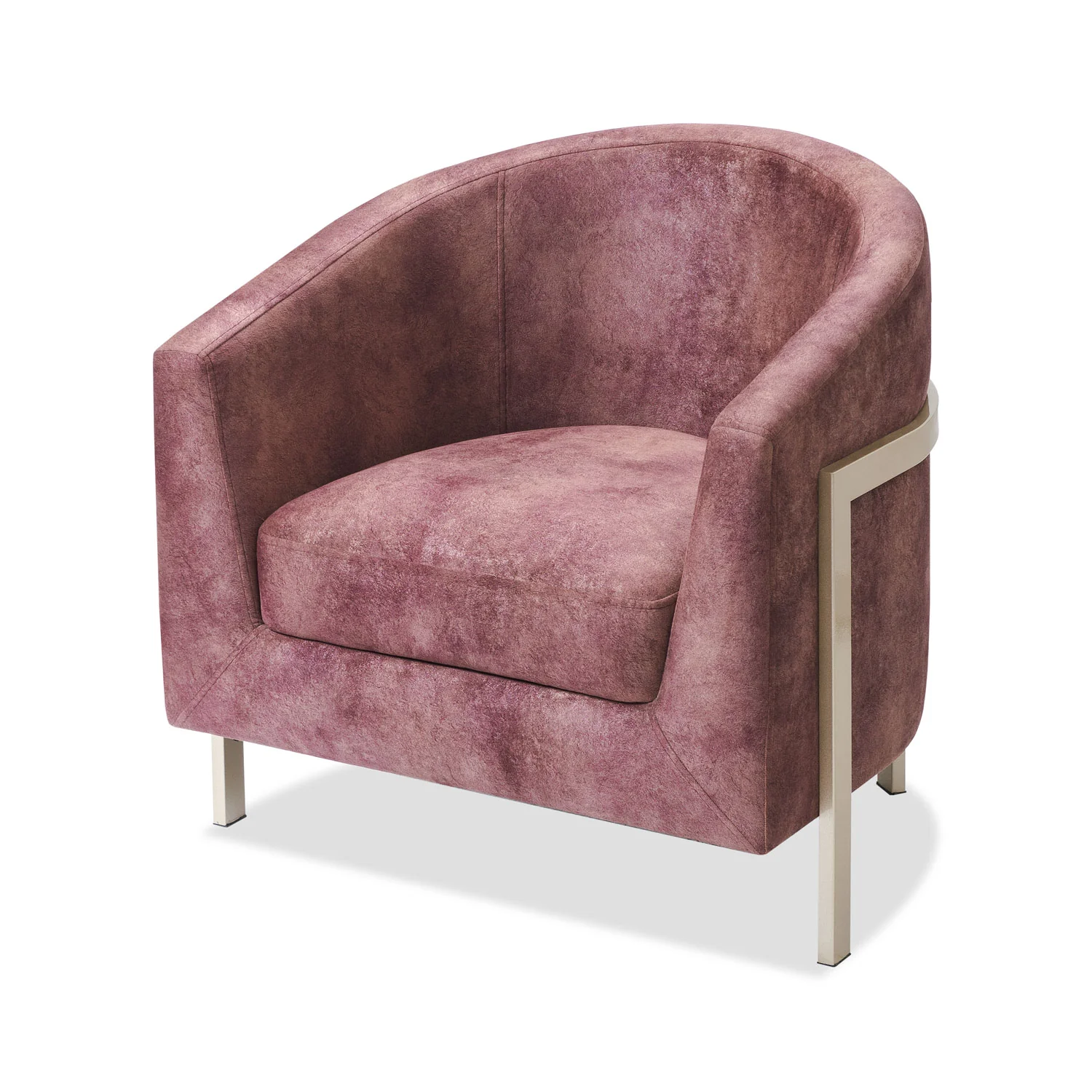 Poltrona Berlin Velvet Berenjena, Champaña