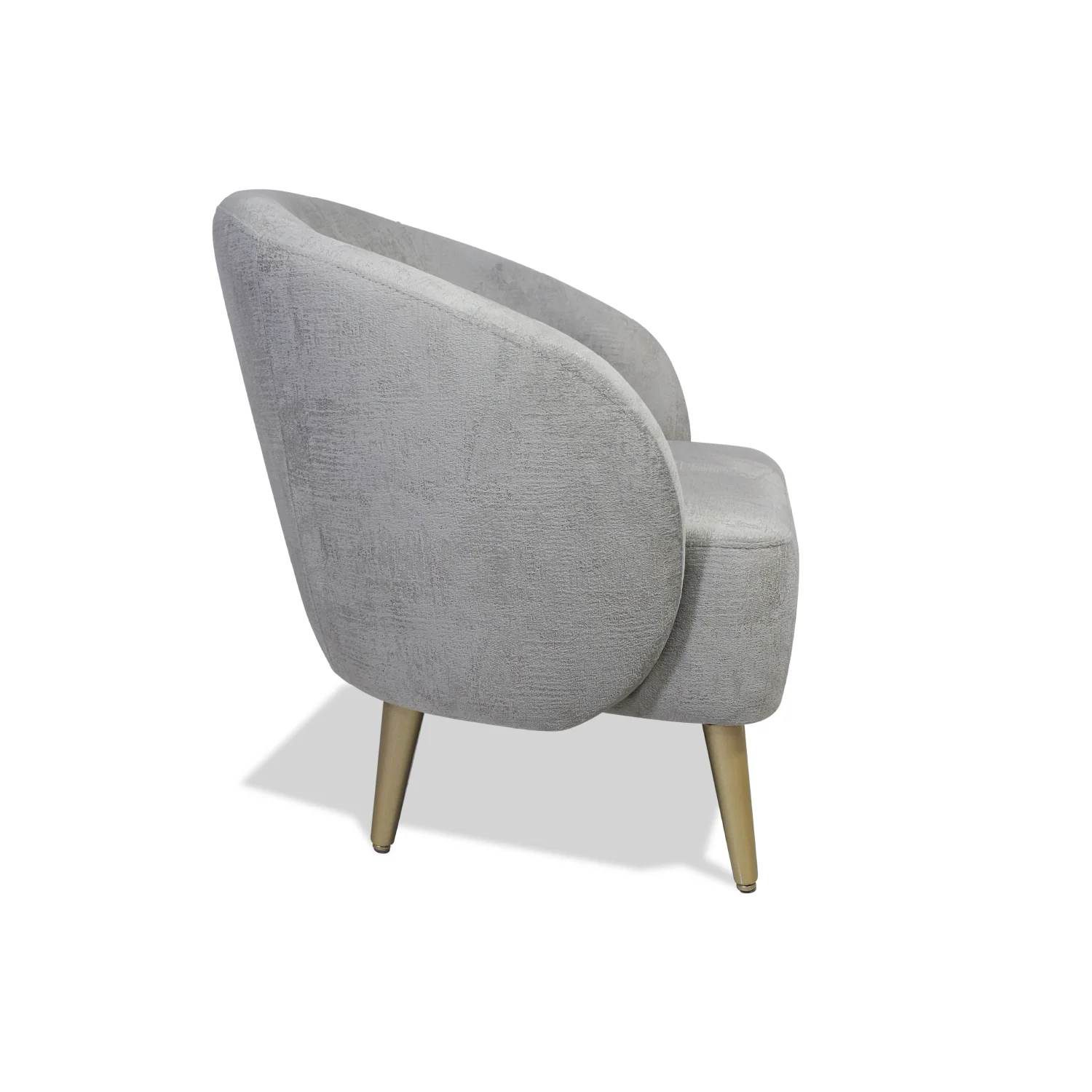 Poltrona Colin Velvet Kingston Gris, Champaña - Image 2
