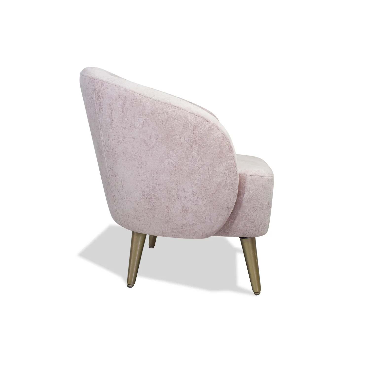 Poltrona Colin Velvet Prisma Rosa, Champaña - Image 3