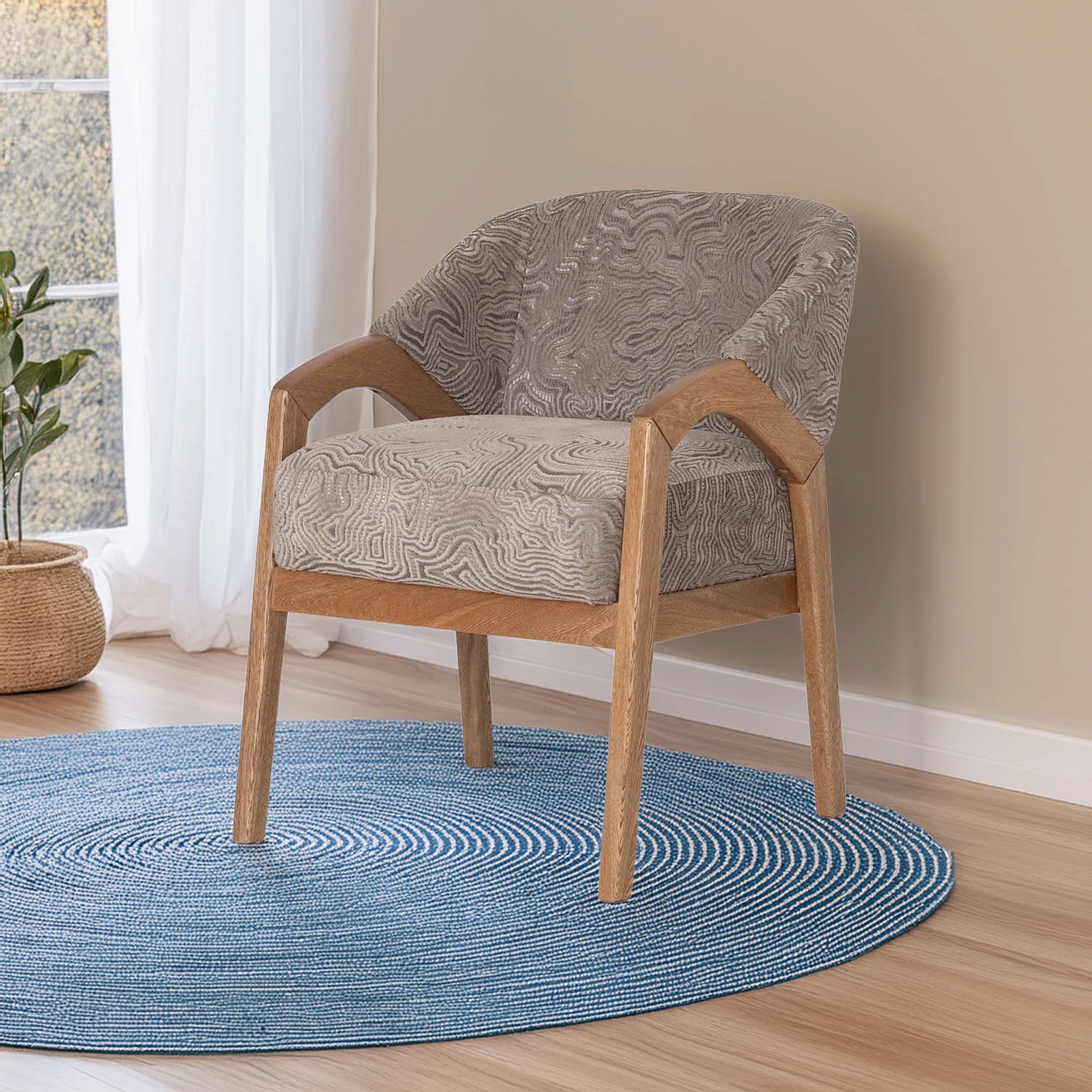 Poltrona Duncan Cardiff Almond, Natural - Image 2