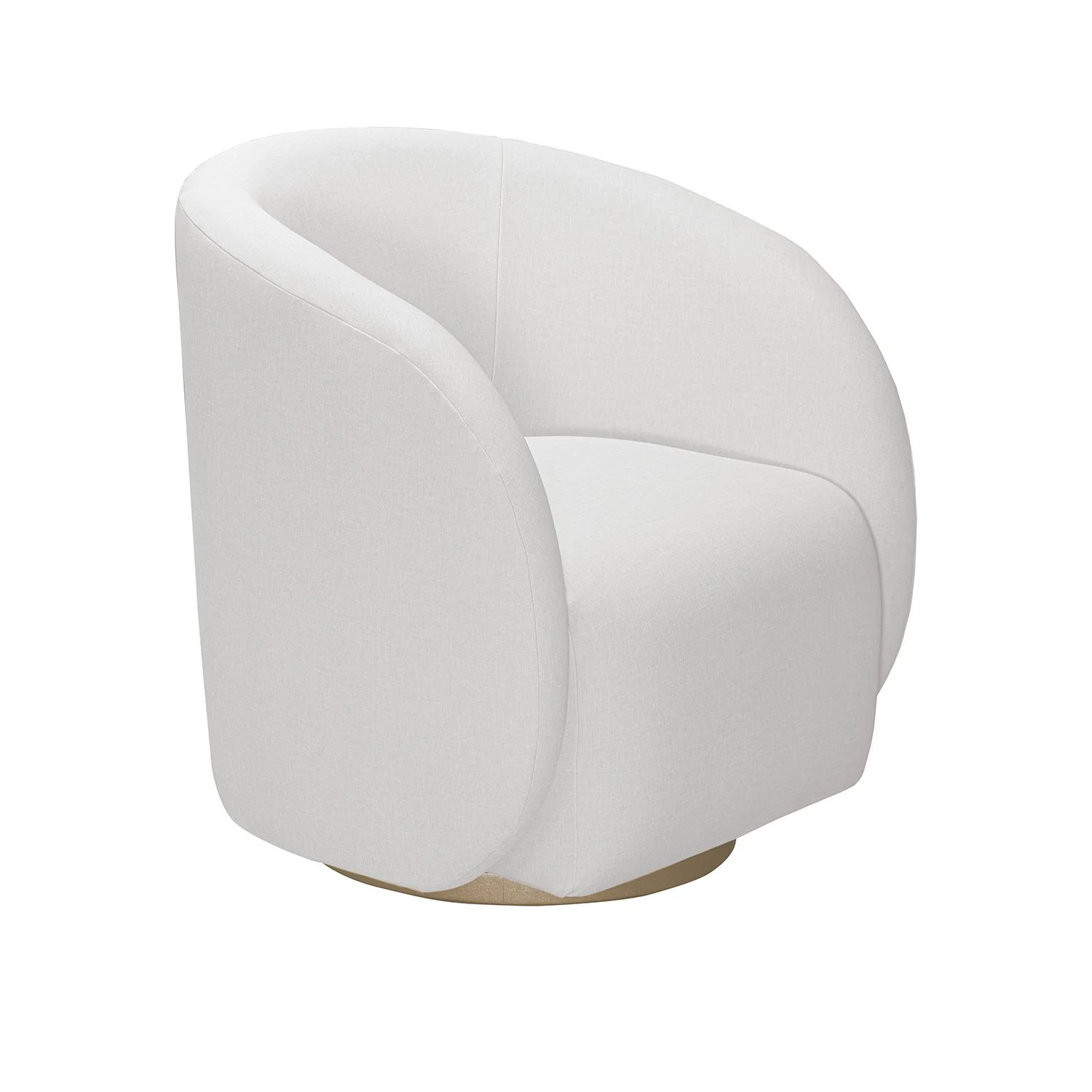 Poltrona Emilly Giratoria Eurolino Blanco Puro, Champaña - Image 3