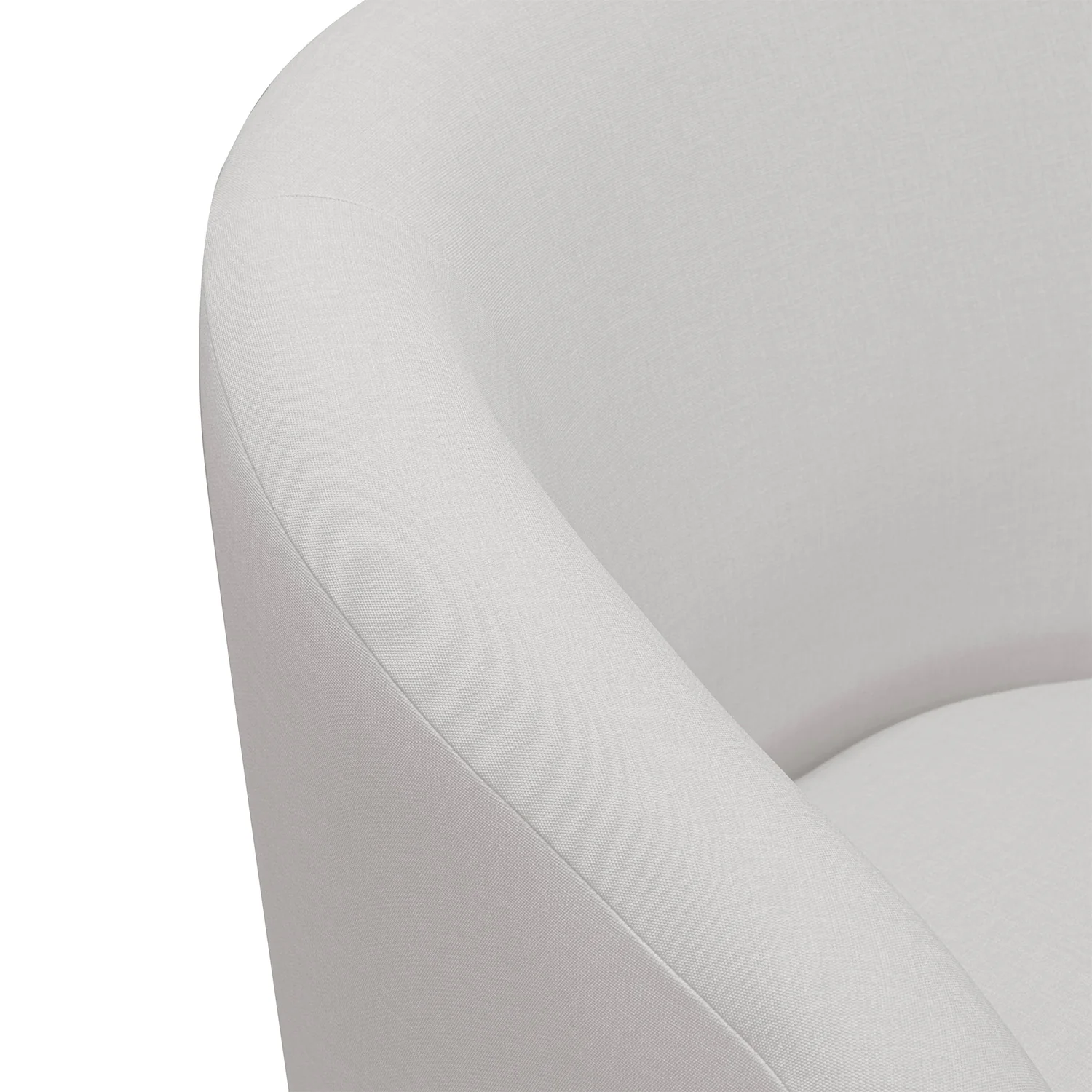 Poltrona Emilly Giratoria Eurolino Blanco Puro, Champaña - Image 5