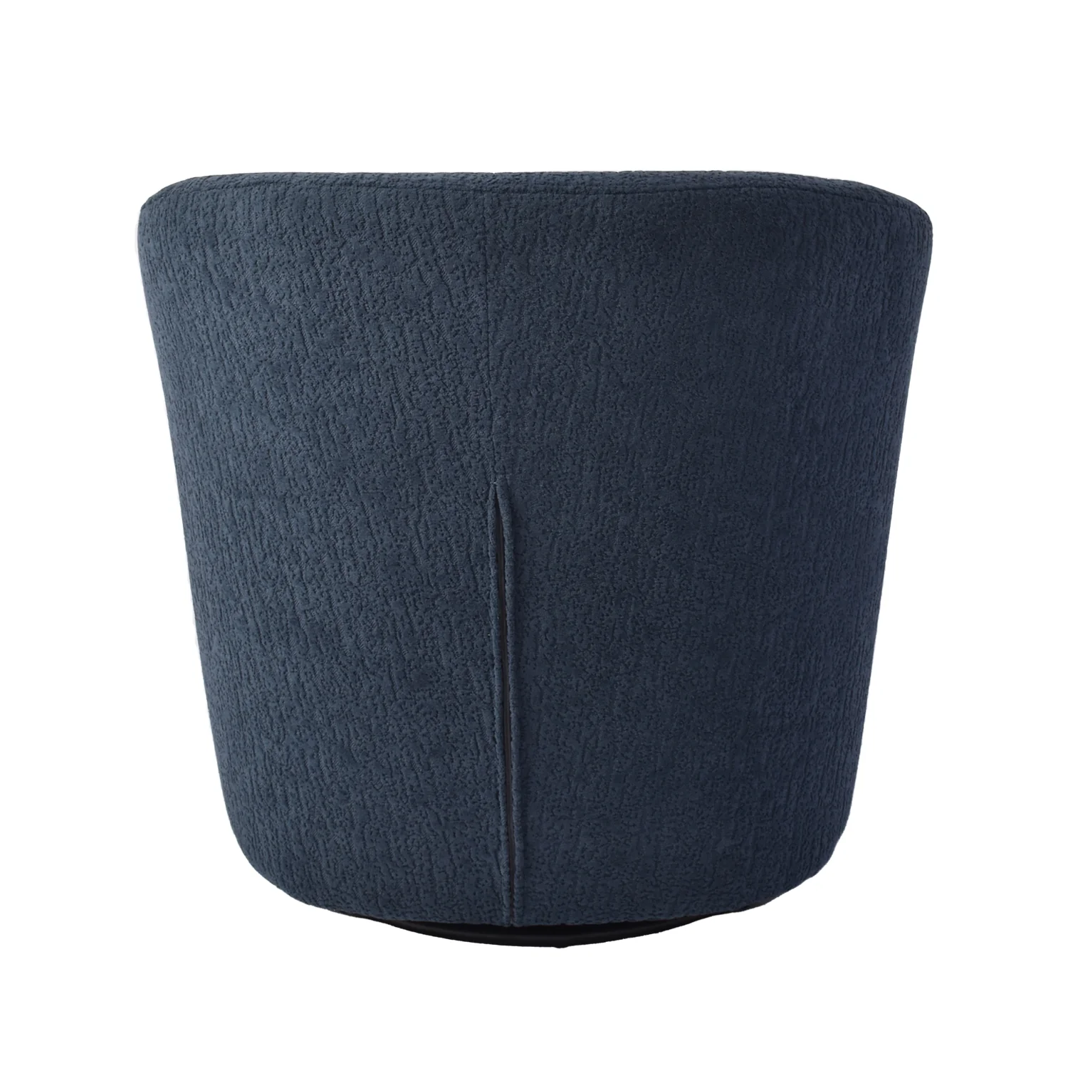 Poltrona Mobic Chenille Azul, Natural Oscuro Giratoria - Image 5