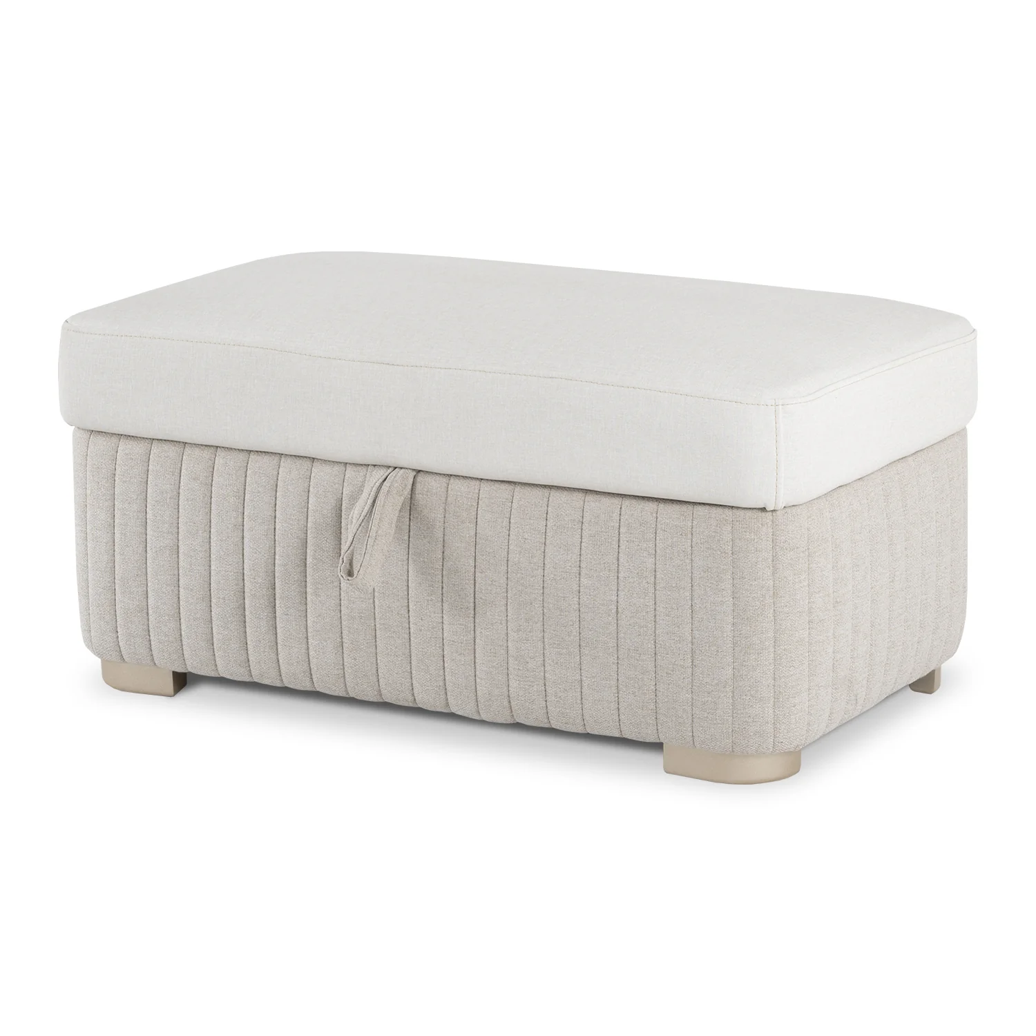Puff Baul Dior Eurolino Blanco Puro Beige, Champaña - Image 3