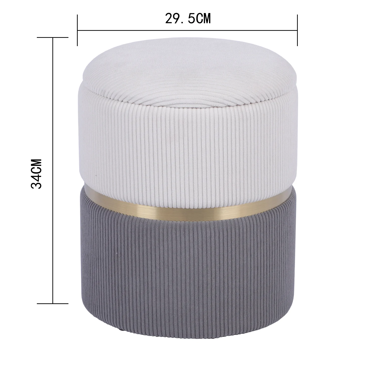 Puff Cavali Crema 31X31X38 - Image 5