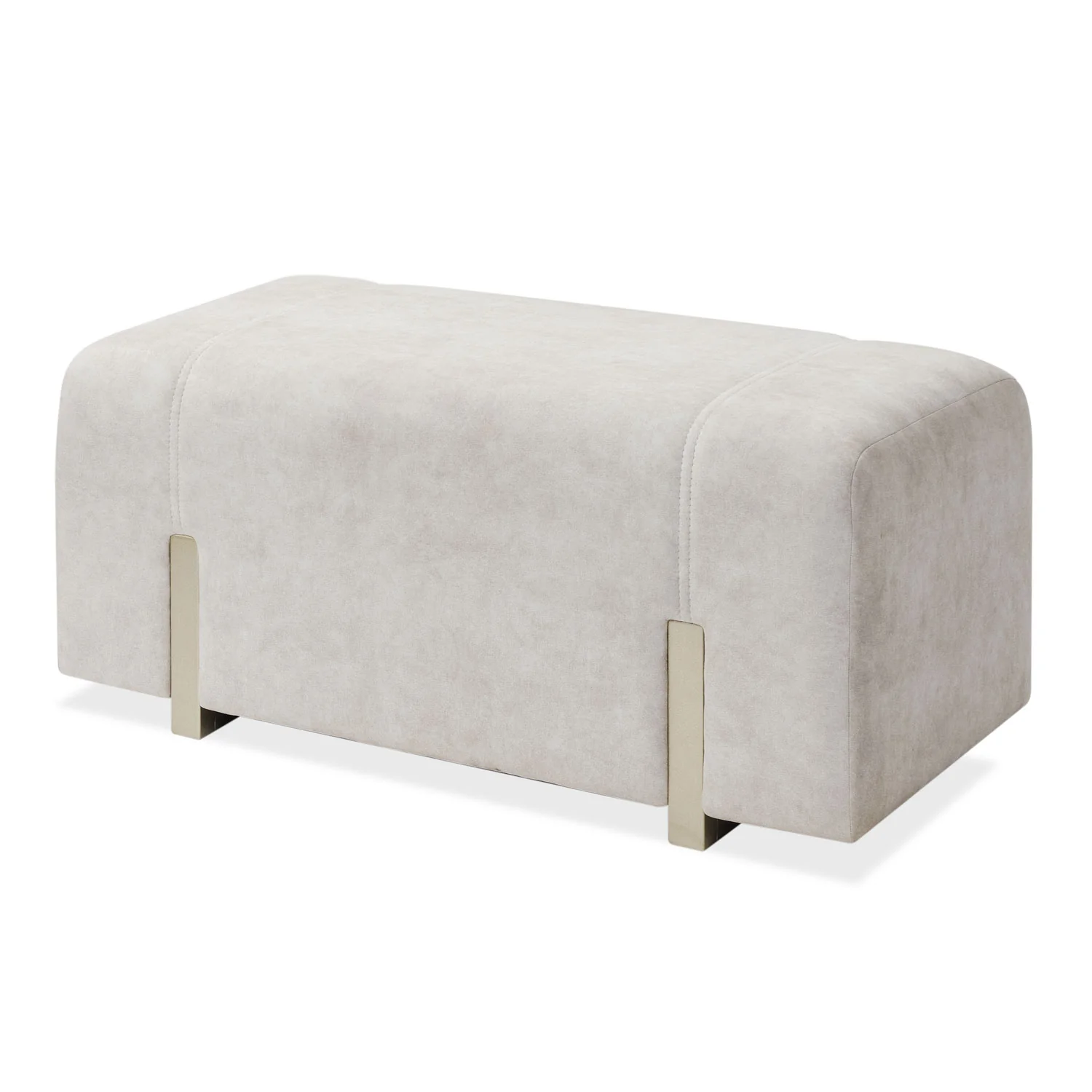 Puff Sevilla Velvet Zarem Ivory, Champaña