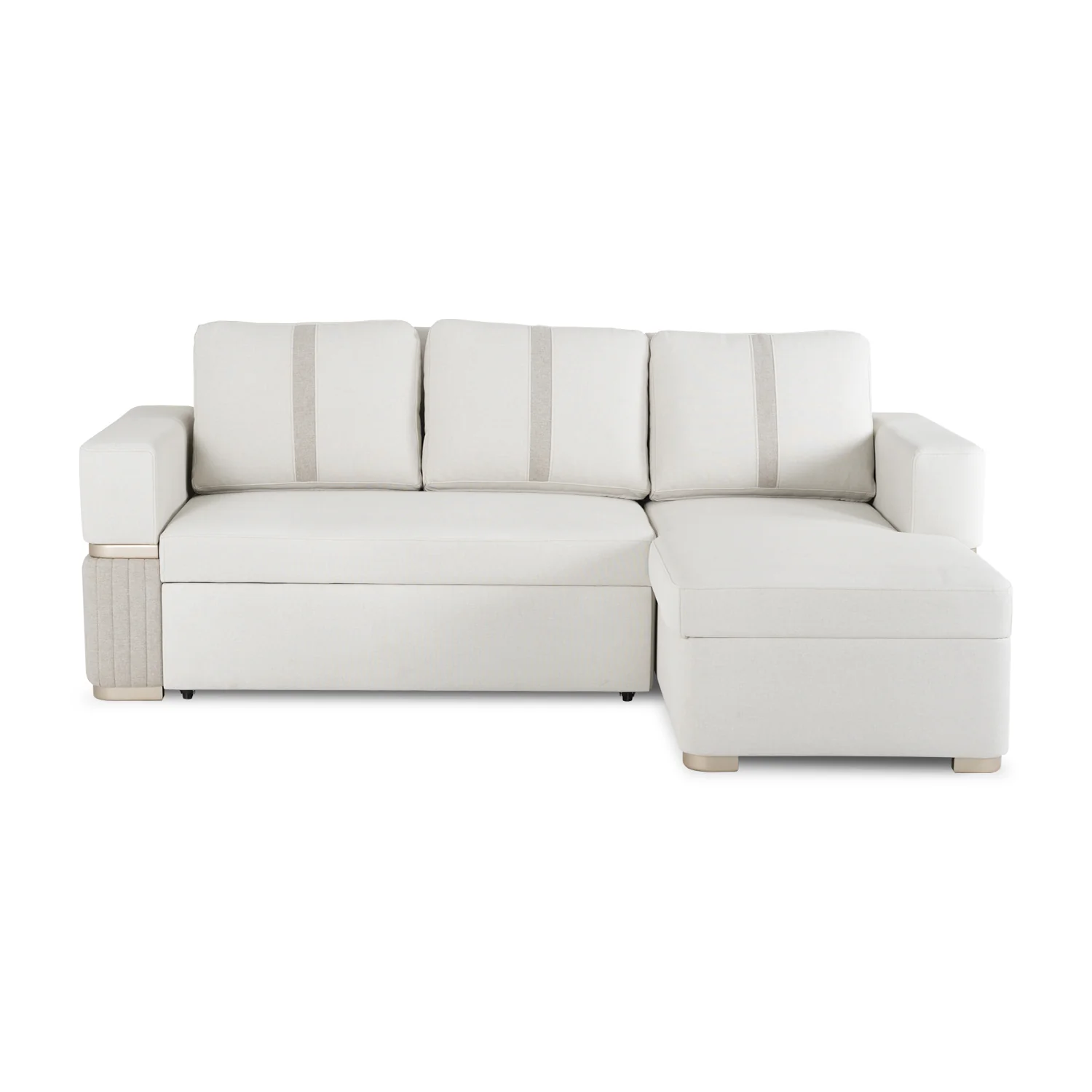 Sala Cama Dior Eurolino Blanco, Champaña Lado Der 2M Brazo Desmontable - Image 3