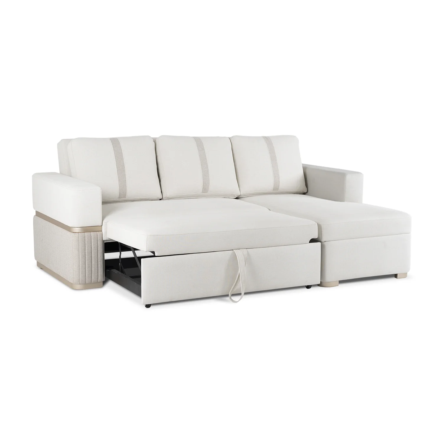 Sala Cama Dior Eurolino Blanco, Champaña Lado Der 2M Brazo Desmontable - Image 4