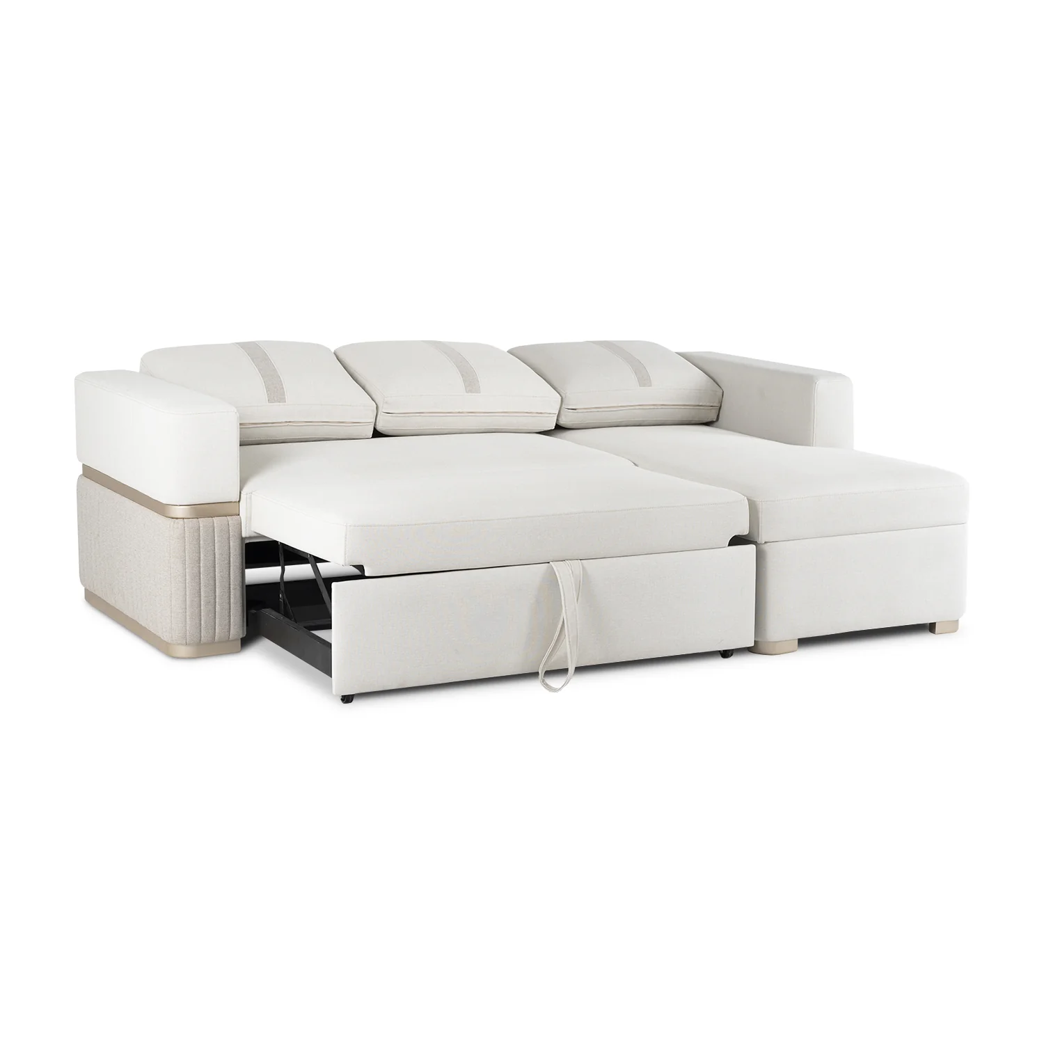 Sala Cama Dior Eurolino Blanco, Champaña Lado Der 2M Brazo Desmontable - Image 6