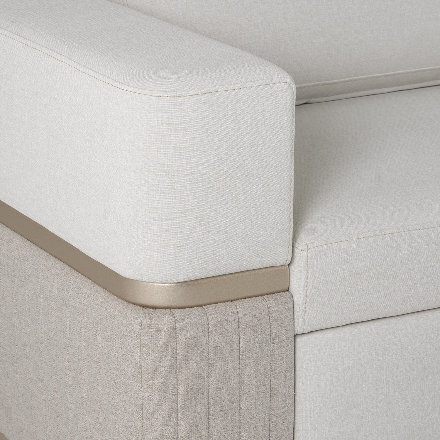 Sala Cama Dior Eurolino Blanco, Champaña Lado Der Brazo Desmontable - Image 9