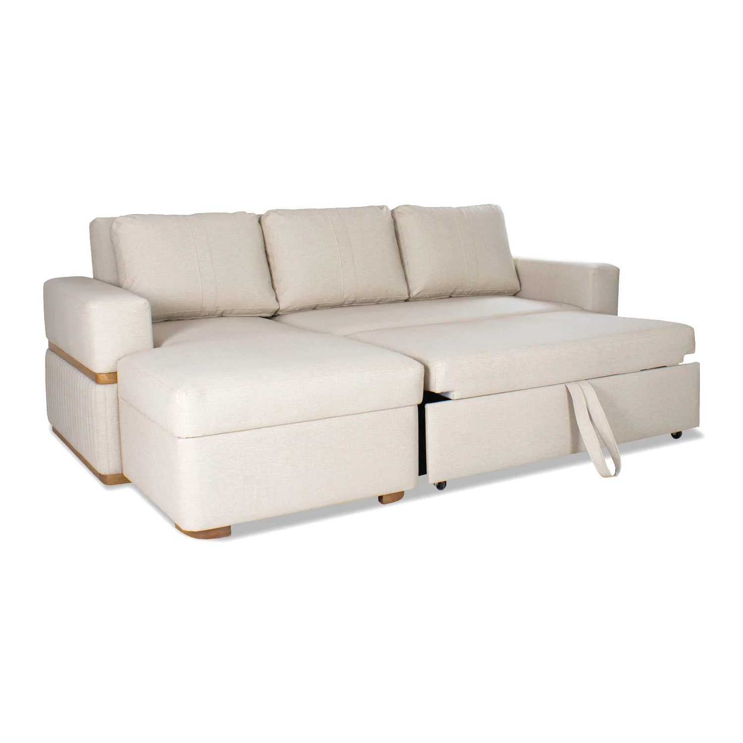 Sala Cama Dior Eurolino Marbella Marfil, Natural Lado Izq 2M Brazo Desmontable - Image 3