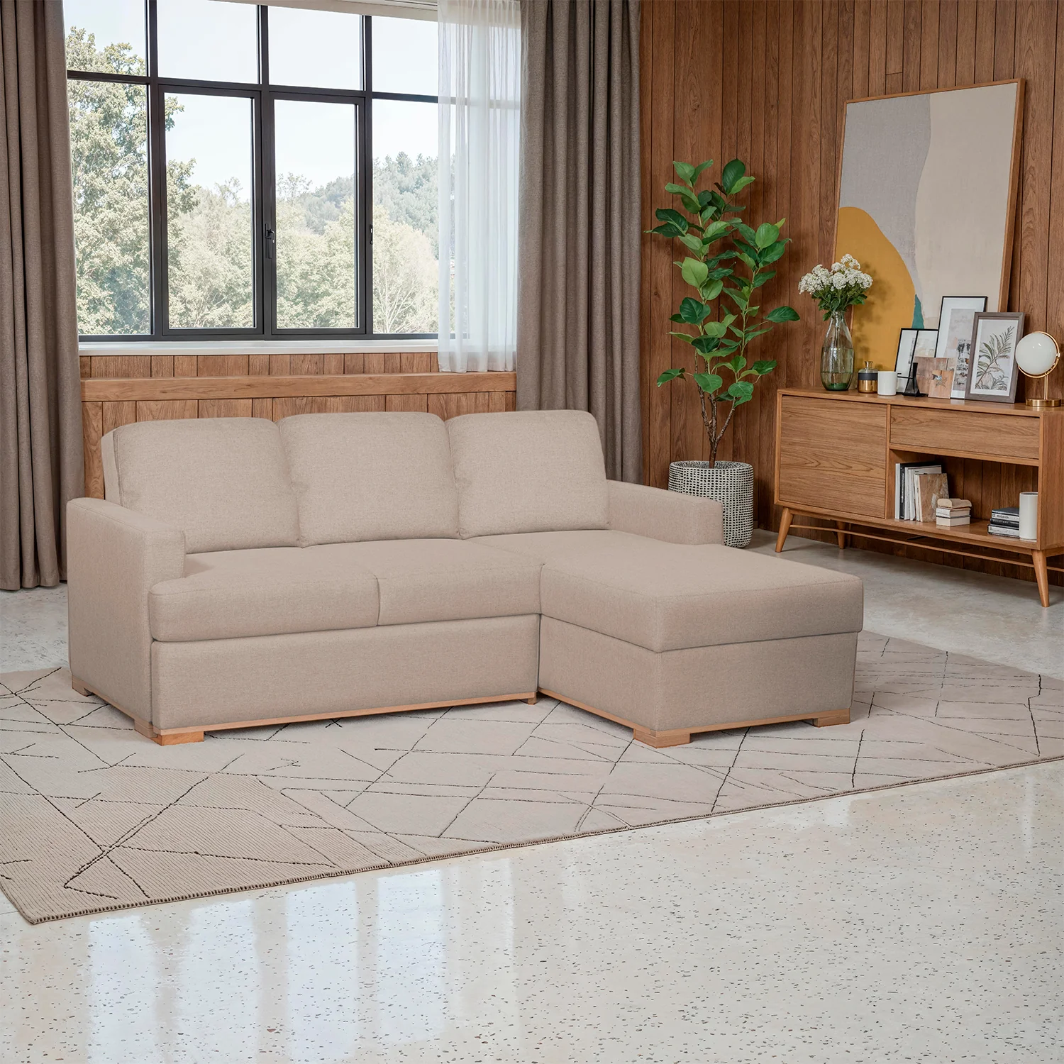 Sala Cama Luka Lino Verona Beige, Natural - Image 2
