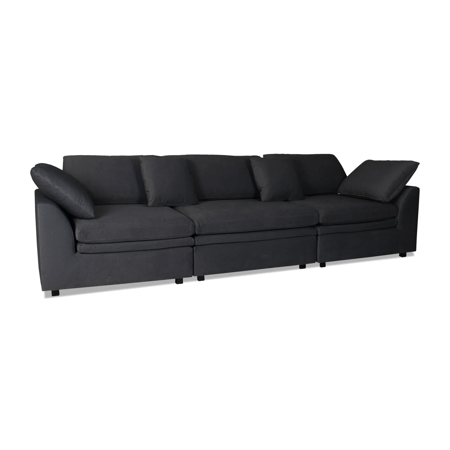 Sala Funcional Vicka Velvet Primada Plomo - Image 4