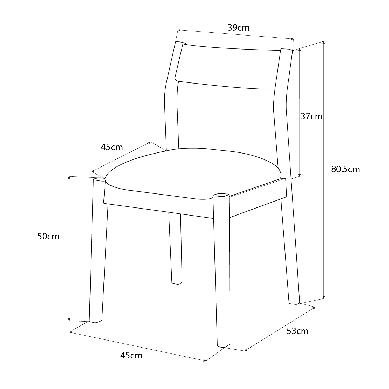 Silla Comedor Dalton Eurolino Vitore Trigo, Natural - Image 2